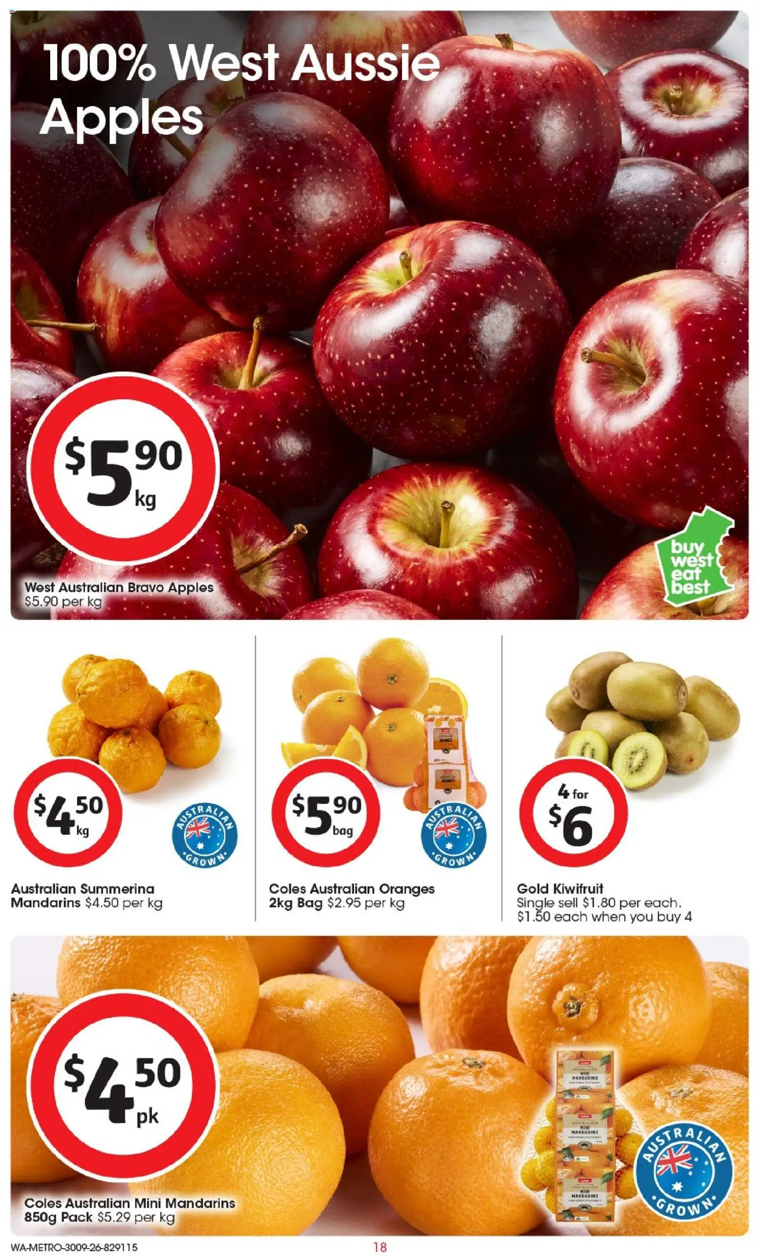 Coles catalogue - valid from 30/09/2026 | Page: 18 | Products: Champagne, Ham, Salmon, Sugar