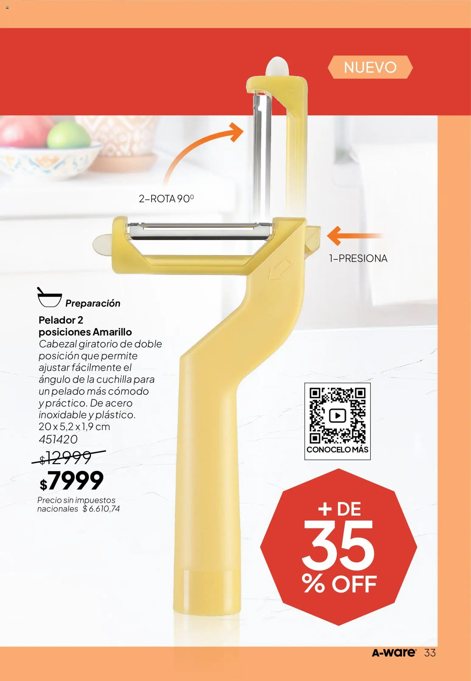 Tupperware Folleto │ válido desde el 01/09/2026 | Página: 34 | Productos: Pelador