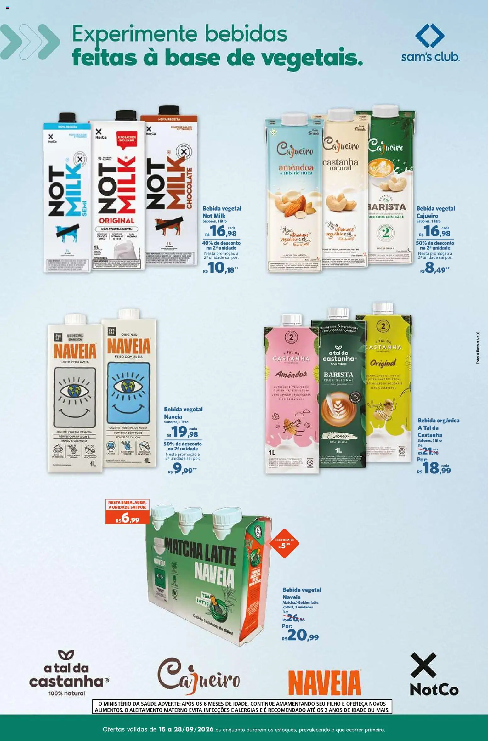 Sam's Club Folheto - válido de 15/09/2026 | Página: 14 | Produtos: Matchá, Base, Cálcio, Avelã