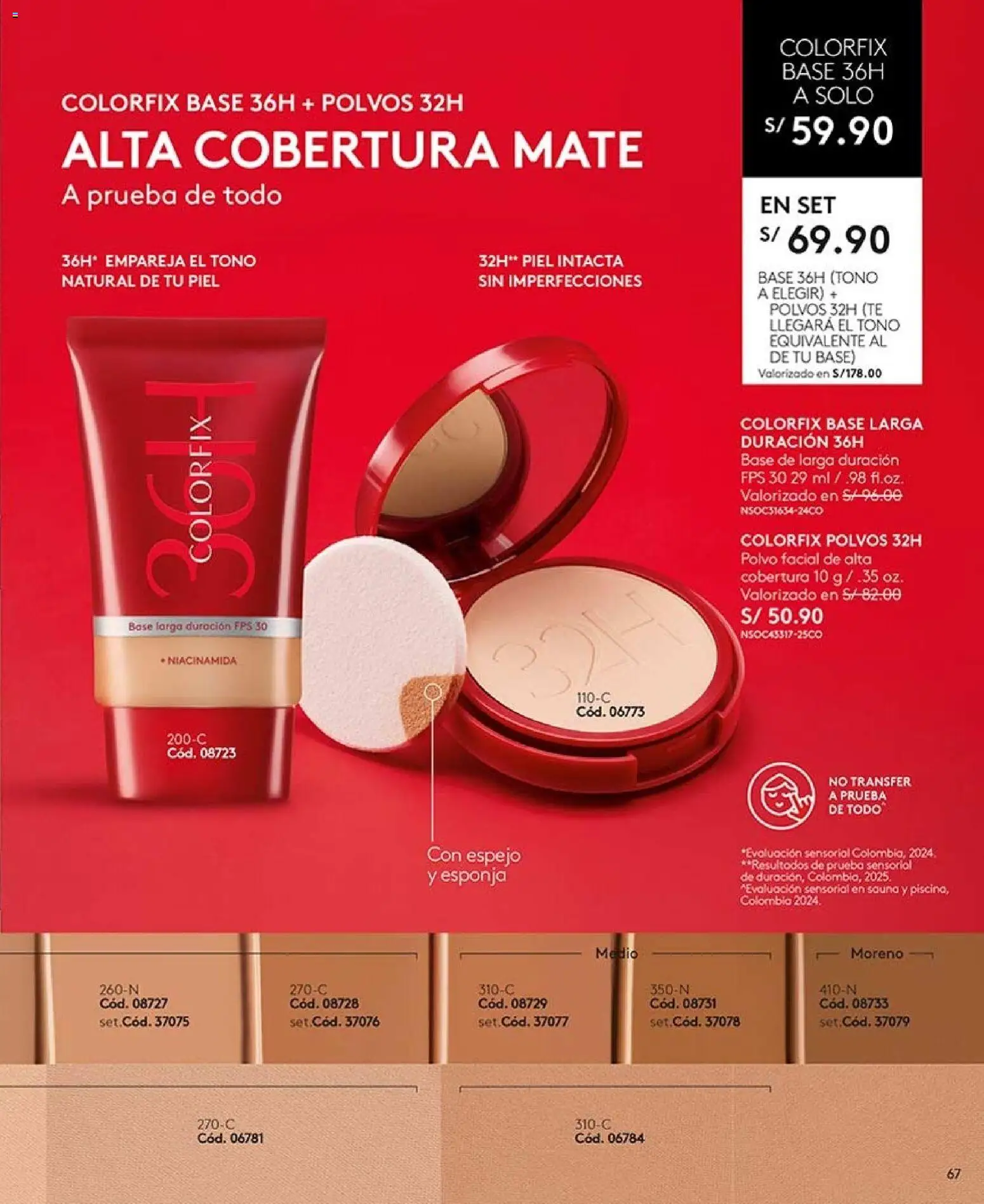 Catálogo Ésika válido desde 22/08/2026 | Página: 67 | Productos: Esponja, Espejo, Té, Polvo
