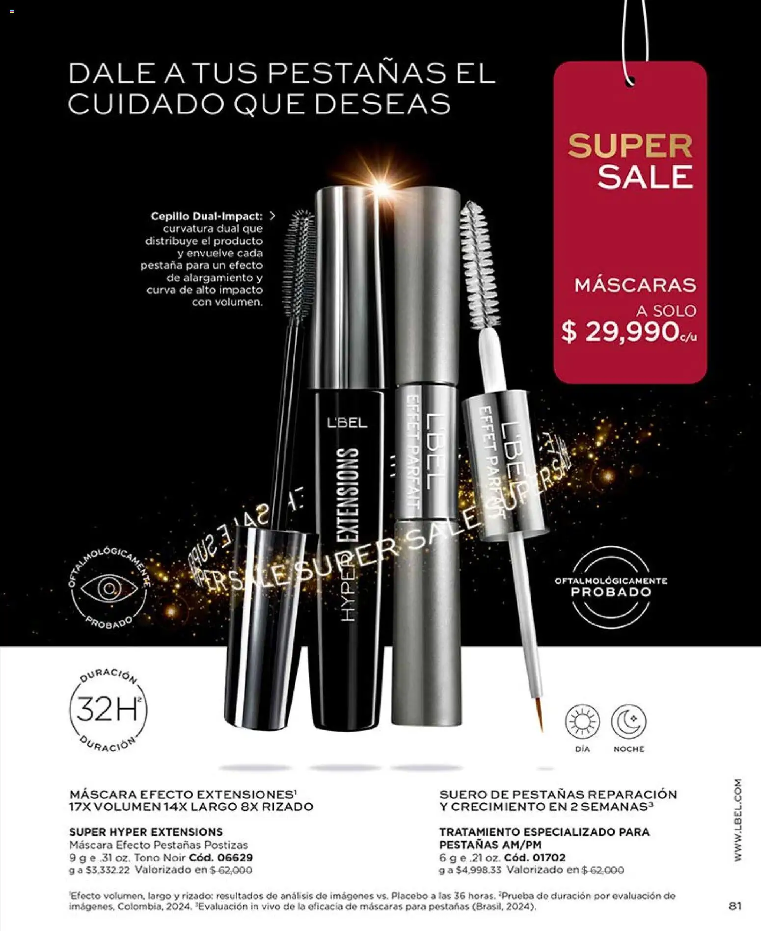 L'Bel revista - valida desde el 13.04.2026 | Página: 83 | Productos: Sal, Cepillo, Máscara, Pestañas postizas