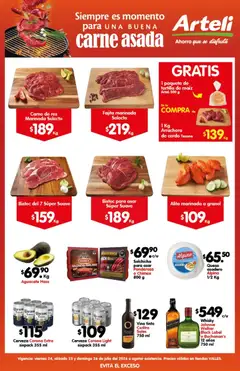Vista previa de Arteli folleto Carne Valles, nuevo folleto de la tienda, válido en México a partir del 24/07/2026