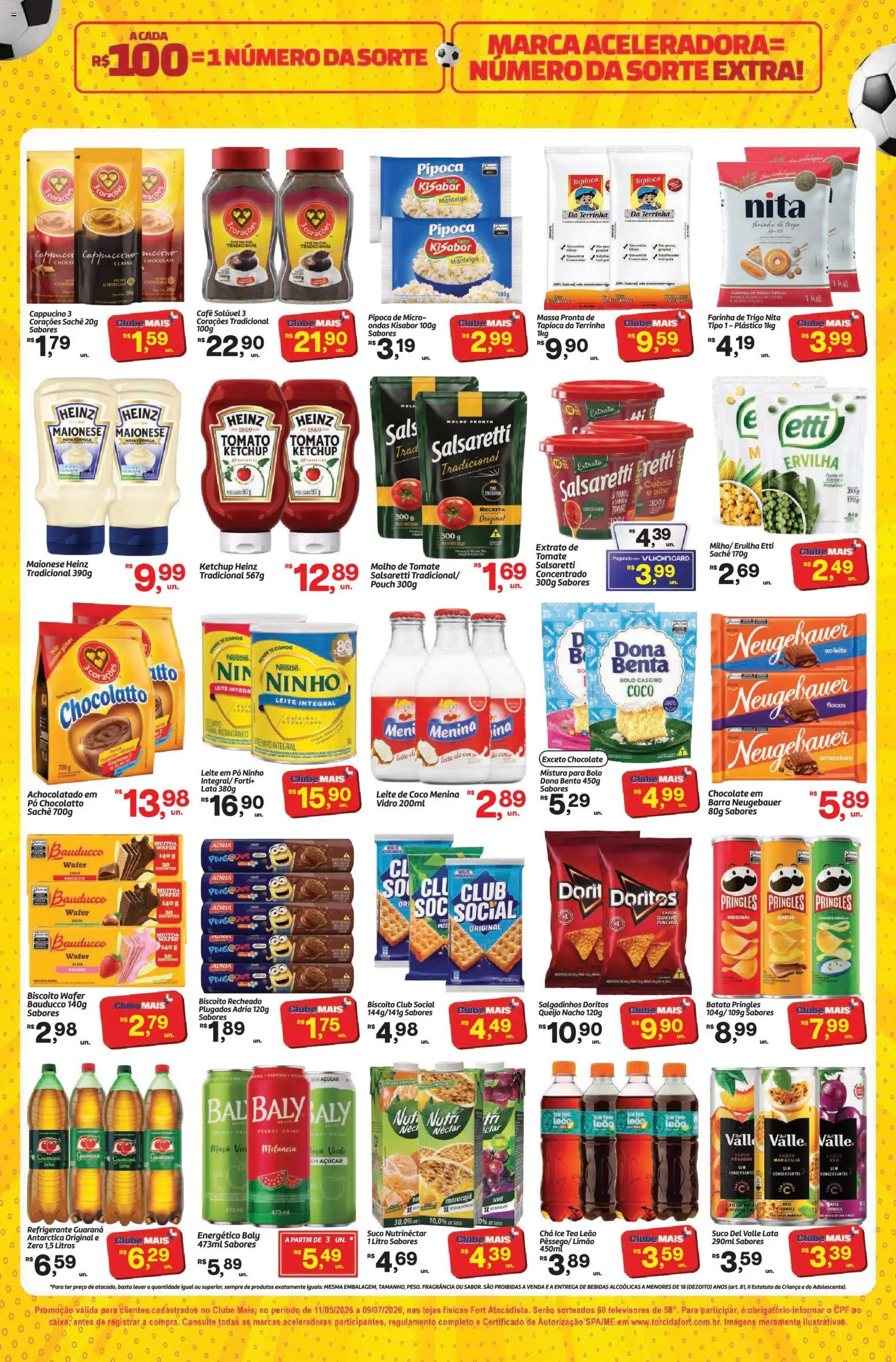 Fort Atacadista Folheto - válido de 22/06/2026 | Página: 2 | Produtos: Biscoito, Tapioca, Pipoca, Mistura para bolo