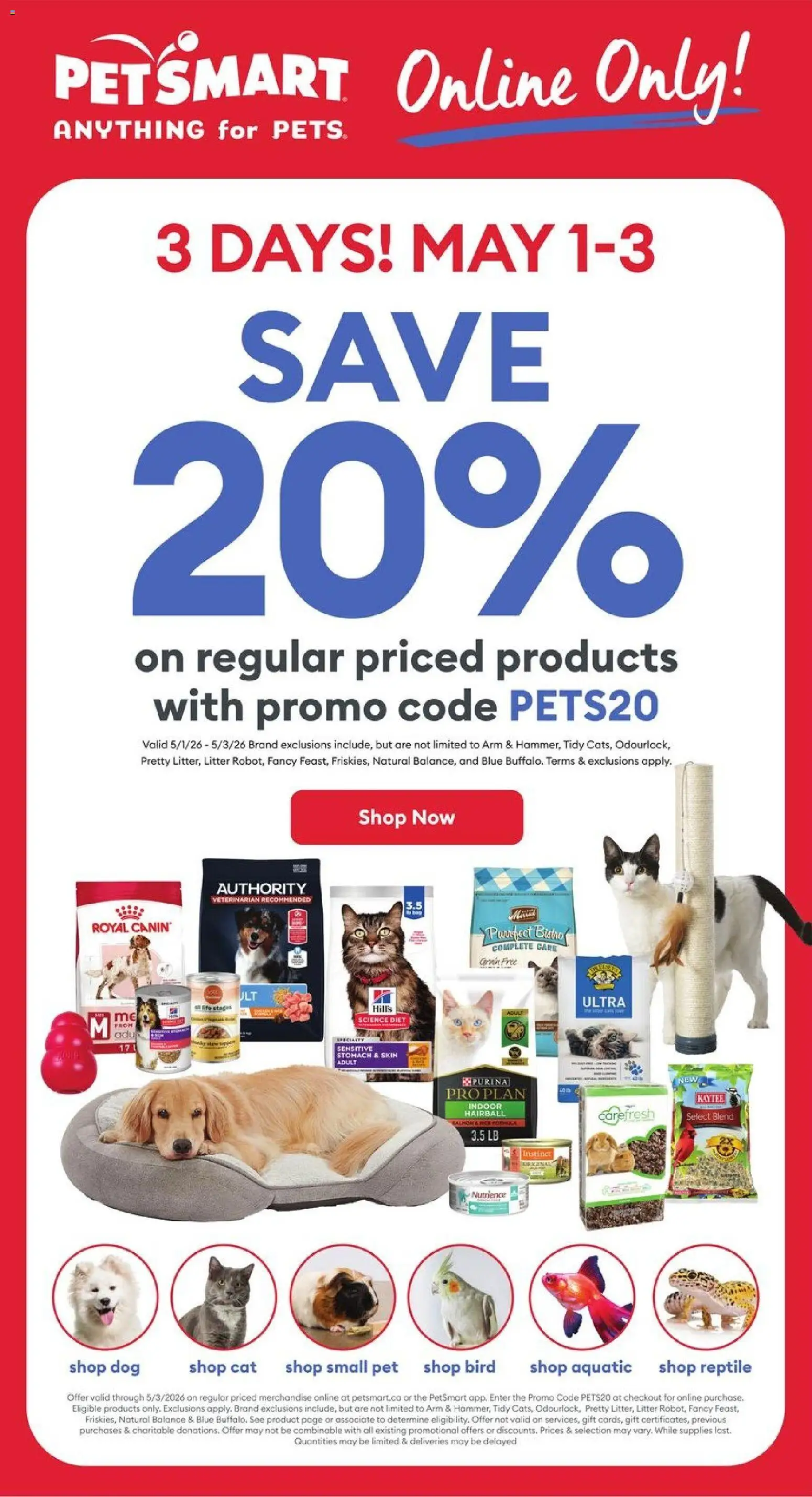 Petsmart flyer valid from 01.05.2026 | Page: 1