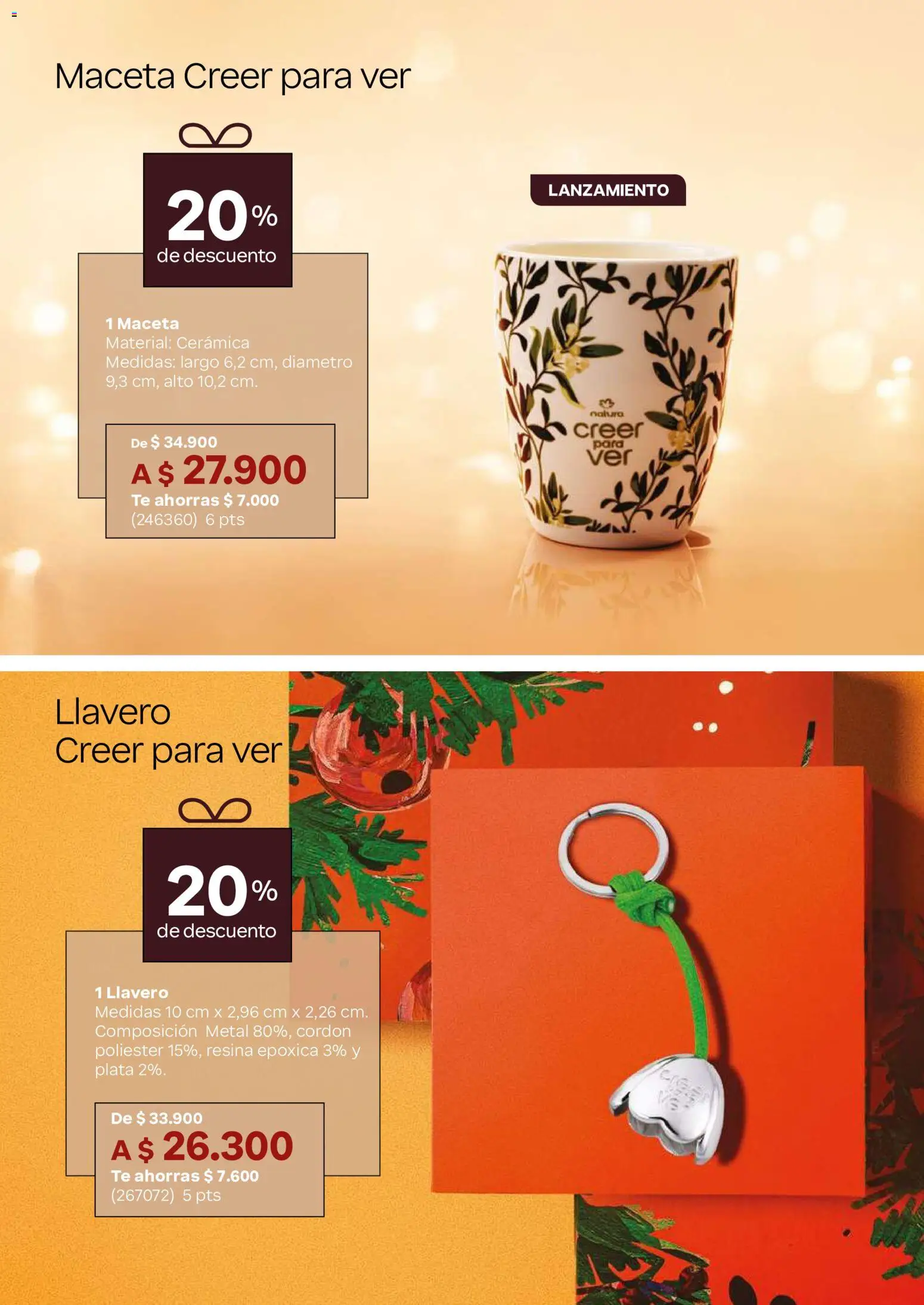 Natura revista - valida desde el 23/09/2026 | Página: 58 | Productos: Té, Llavero, Cerámica, Maceta
