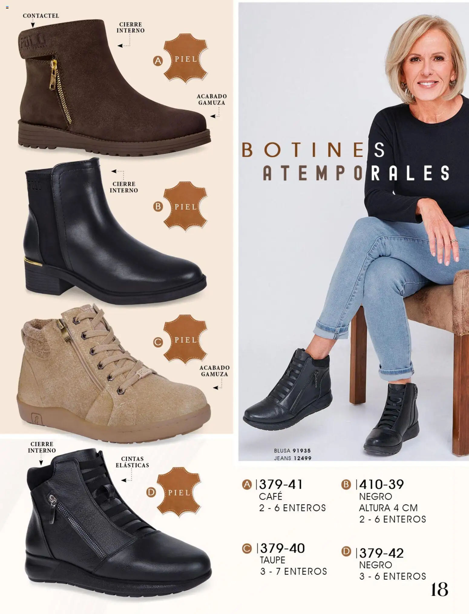 Nuevas ofertas de Cklass válidas en toda la República Mexicana desde el 08/07/2026. ¡Encuentra las mejores ofertas en Cklass catálogo Confort! | Página: 19 | Productos: Blusa, Café, Gamuza, Botines