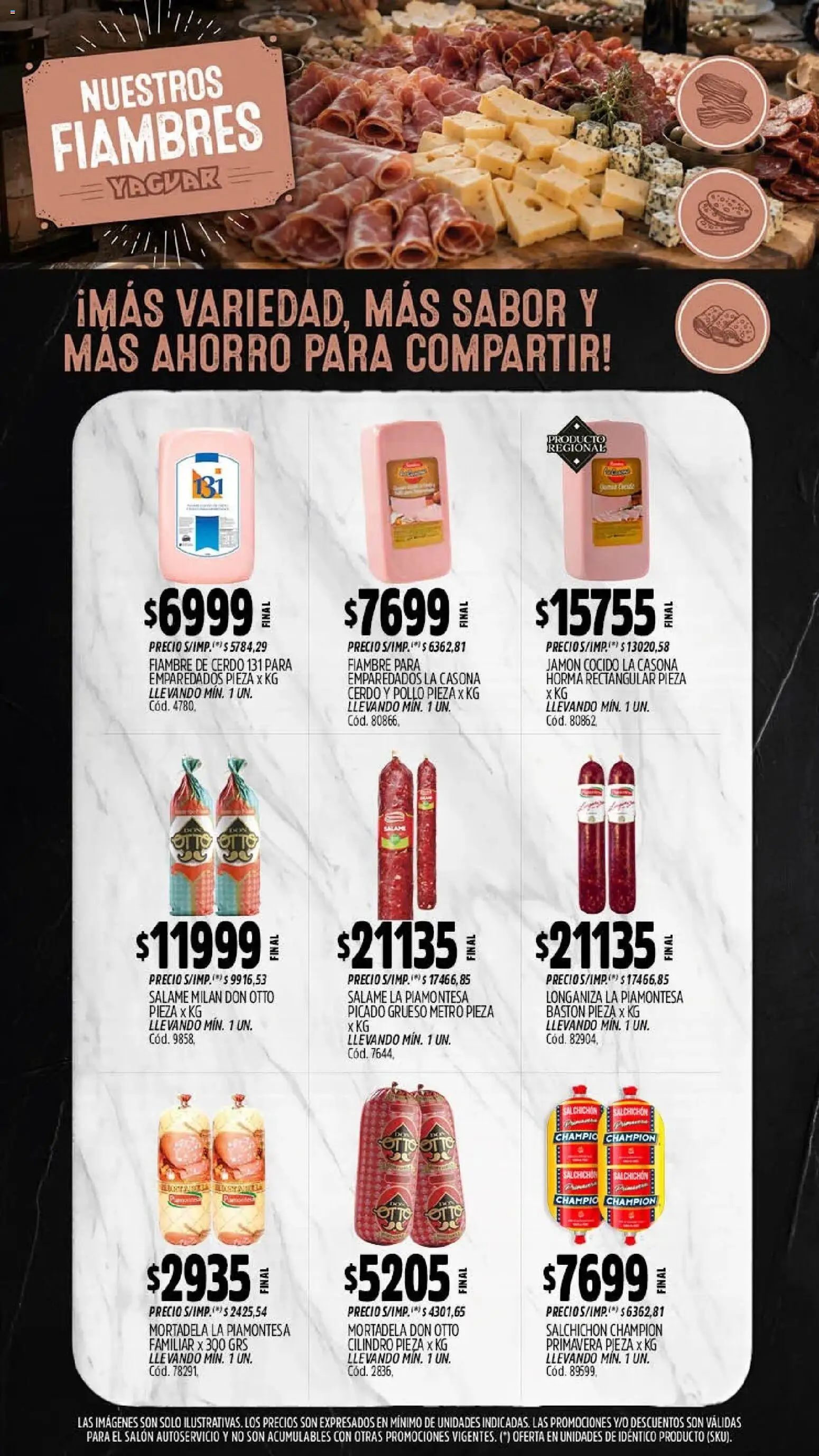 Yaguar - Oferta Semanal Trelew │ válido desde el 28/09/2026 | Página: 8 | Productos: Pollo, Jamón cocido, Mortadela, Cerdo