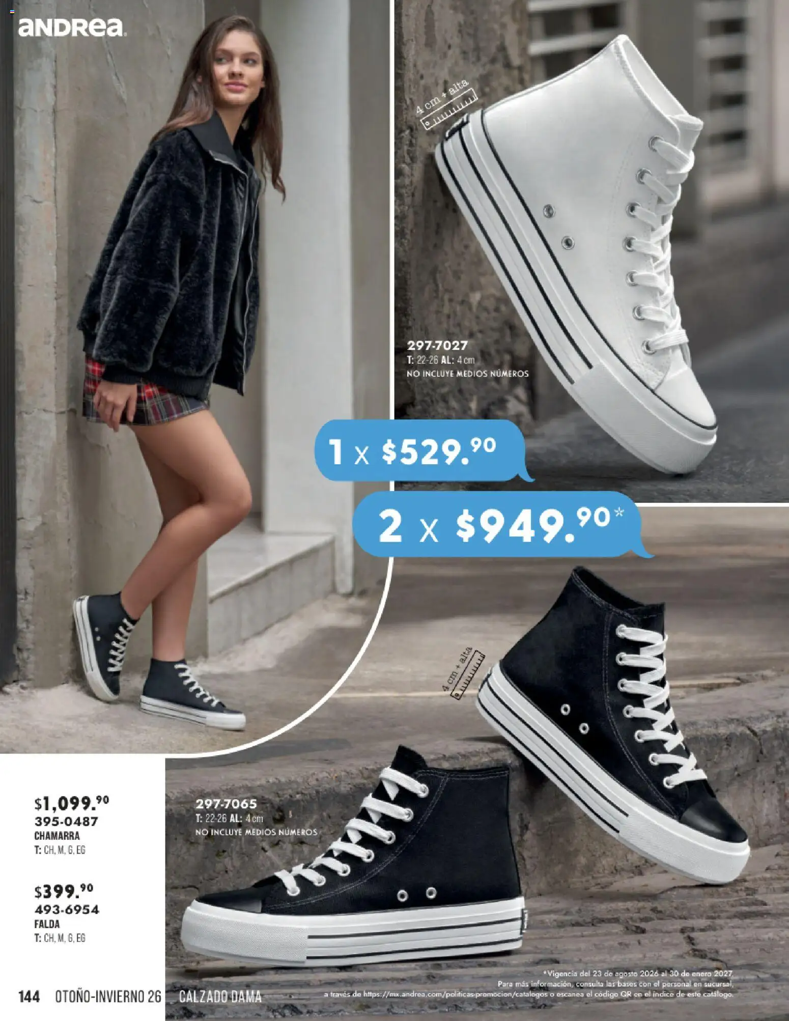 Nuevas ofertas de Andrea válidas en toda la República Mexicana desde el 23/08/2026. ¡Encuentra las mejores ofertas en Andrea catálogo Otoño Invierno! | Página: 144