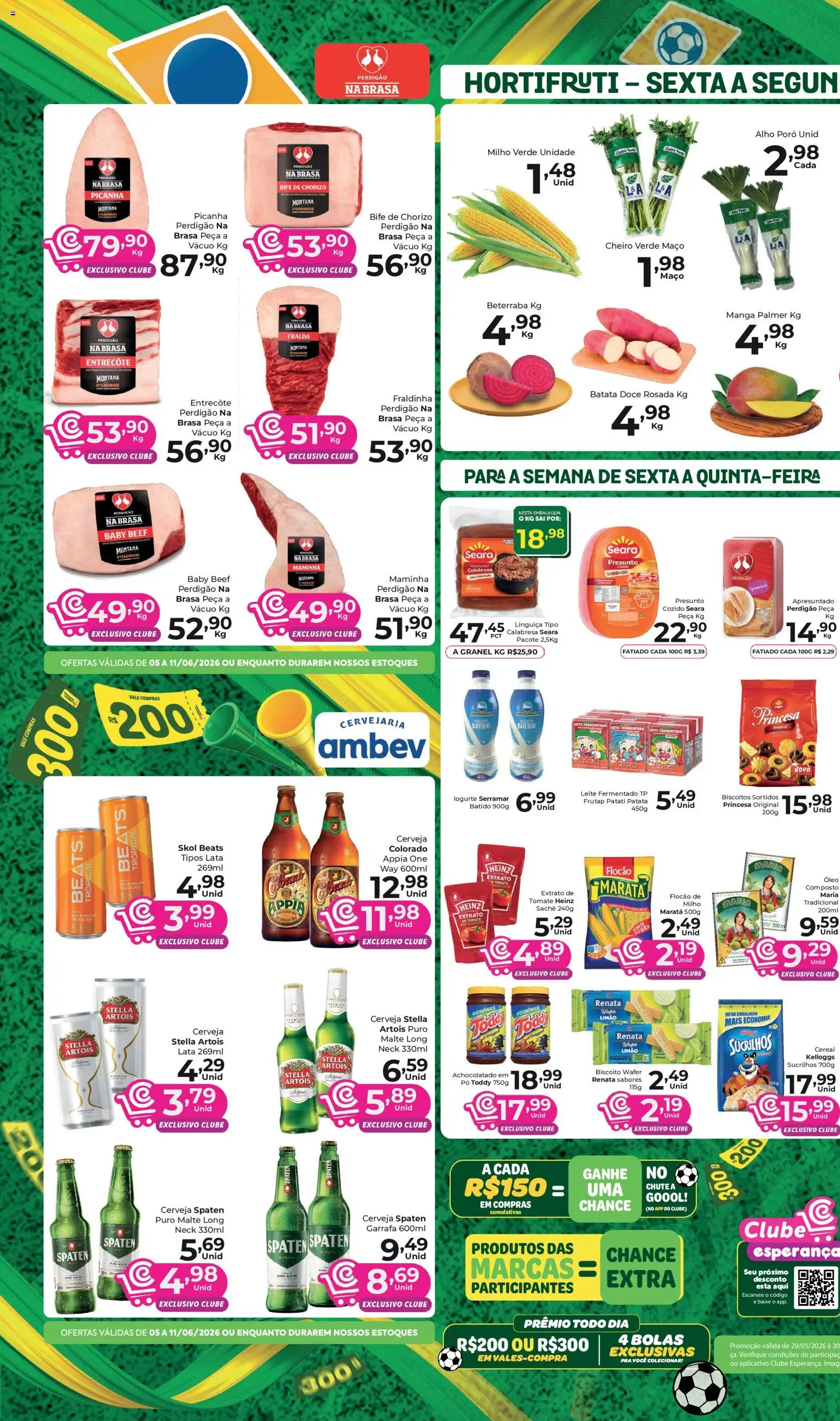 Comercial Esperança Folheto - válido de 05.06.2026 | Página: 2 | Produtos: Sabão em barra, Caixa, Cerveja, Amaciante