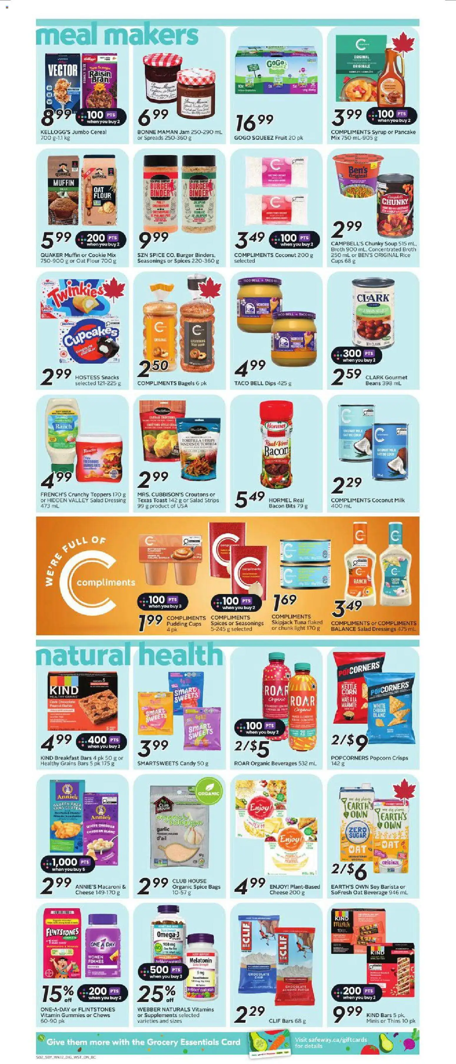 Safeway flyer valid from Jul 16, 2026 | Page: 10 | Products: Rice, Milk, Butter, Cheese