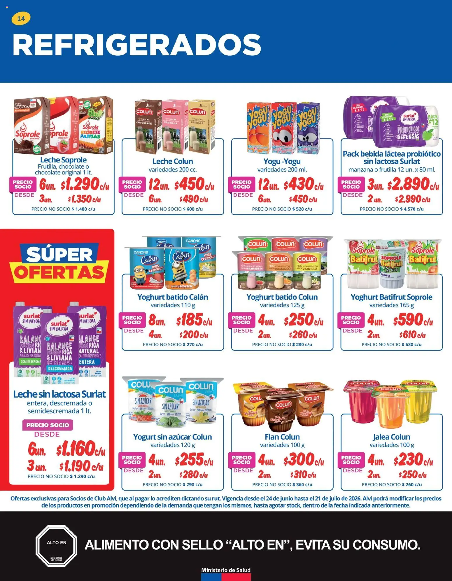 Alvi catálogo │ válido desde el 23.06.2026 | Página: 14 | Productos: Manzana, Leche, Frutilla, Azucar