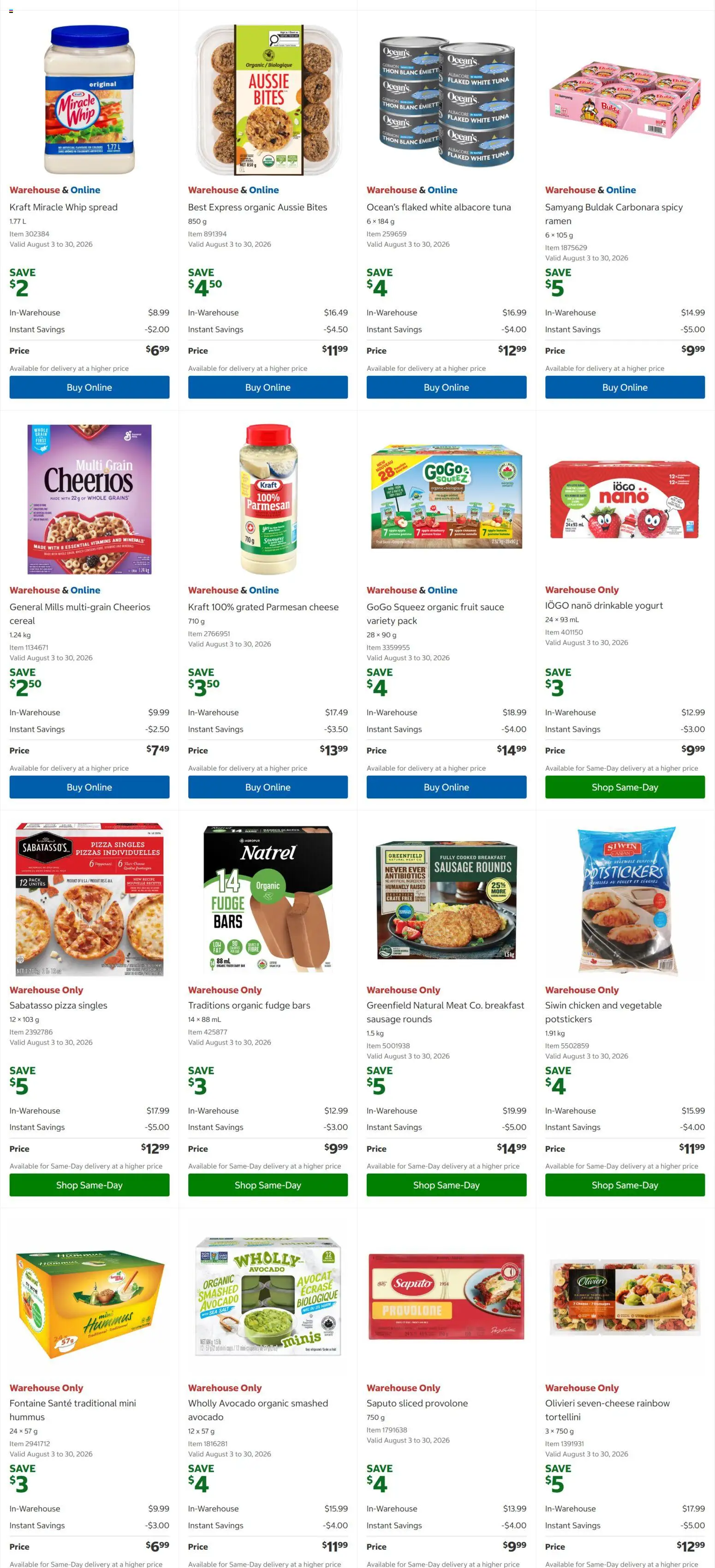 Costco flyer valid from Aug 17, 2026 | Page: 4