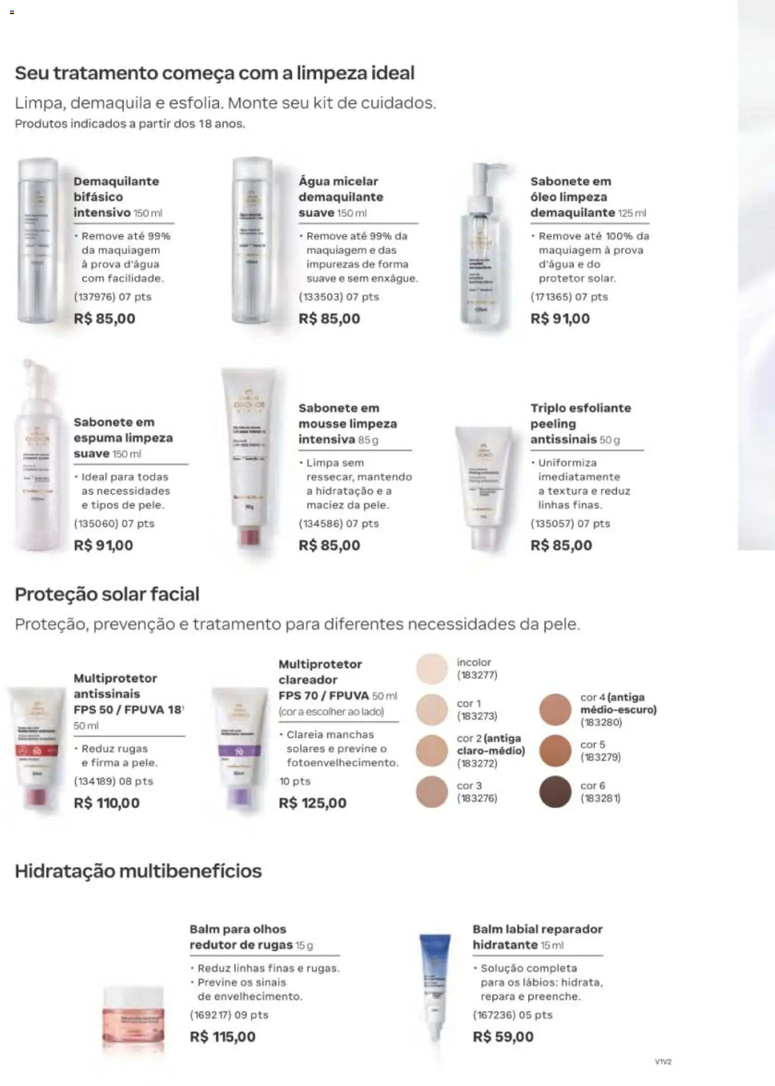 Natura Folheto - válido de 12/10/2026 | Página: 128 | Produtos: Mousse, Água micelar, Demaquilante, Água