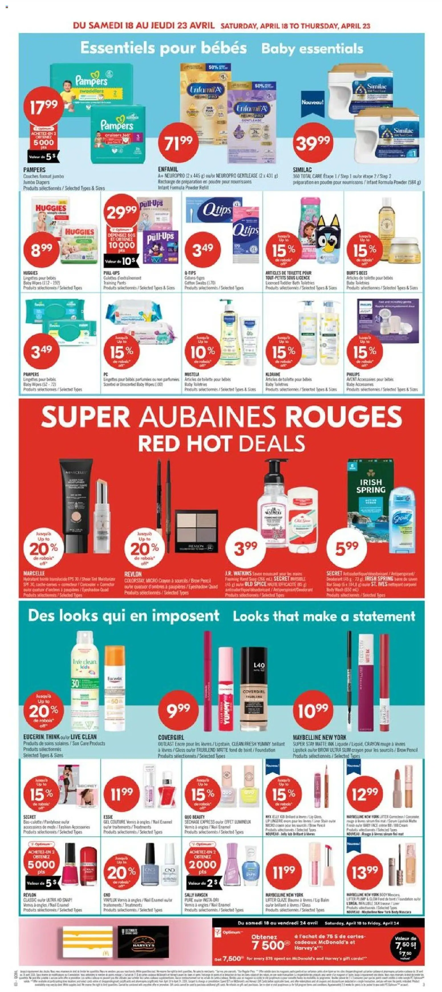 Pharmaprix flyer valid from 17.04.2026 | Page: 8 | Products: Fish, Mascara, Soap, Pants