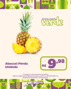 Big Box ofertas Sacolão - Pré-Visualização do folheto da loja Big Box, válido de 17.06.2026 | Página: 17 | Produtos: Abacaxi