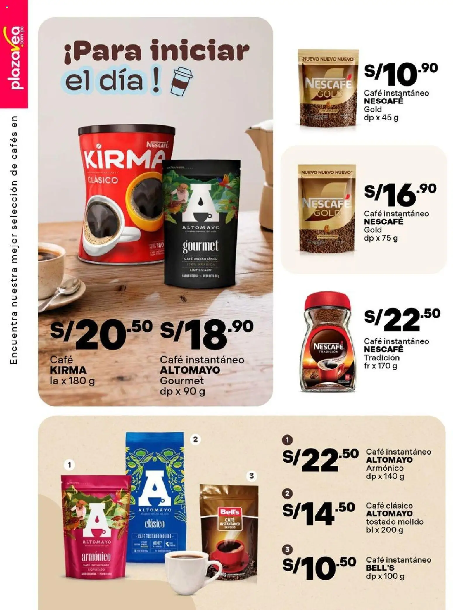Catálogo Plaza Vea válido desde 17/08/2026 | Página: 3 | Productos: Café, Café instantáneo
