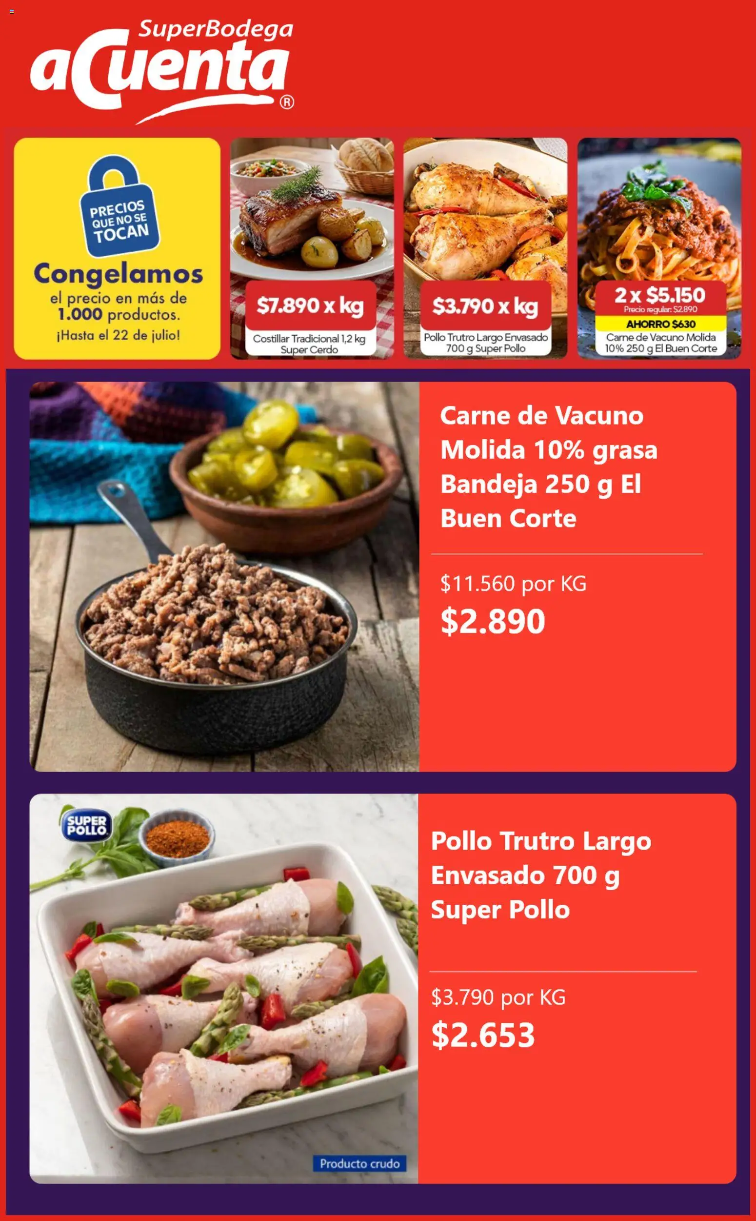 Super Bodega aCuenta Ofertas │ válido desde el 26.05.2026 | Página: 2 | Productos: Bandeja, Pollo, Cerdo