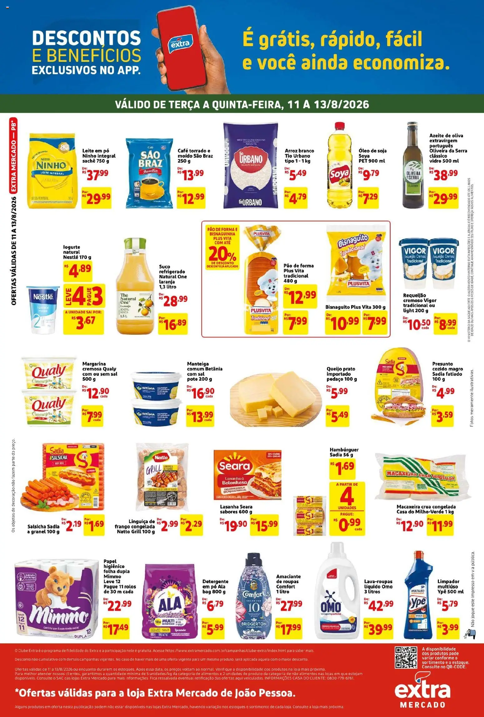 Extra Folheto - válido de 11/08/2026 | Página: 2 | Produtos: Grill, Pó, Decoração, Manteiga