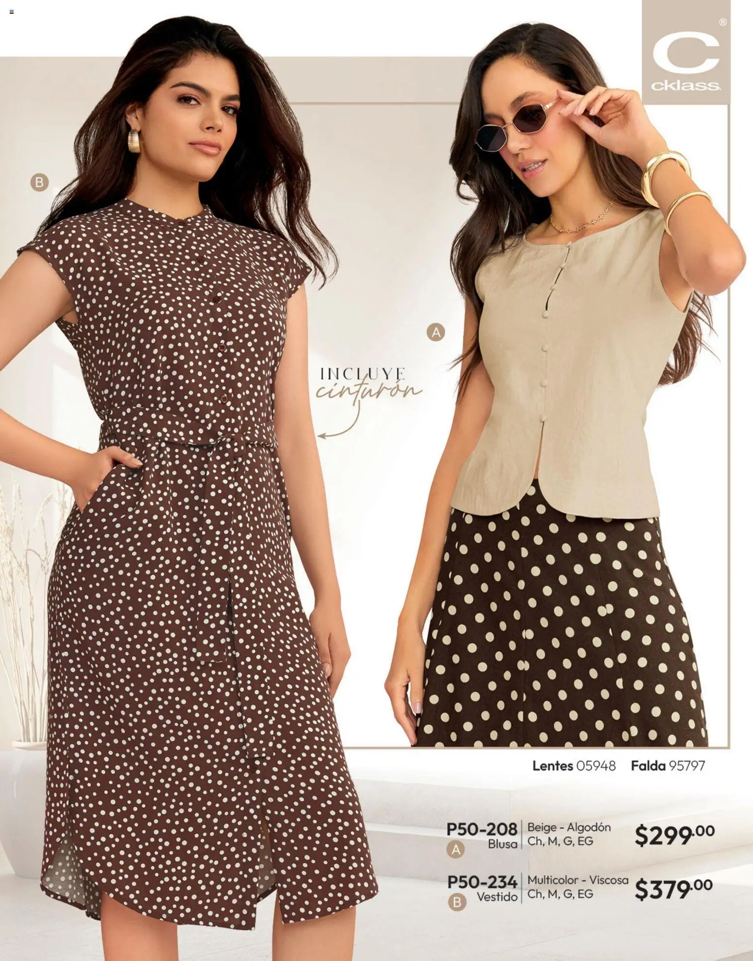 Nuevas ofertas de Cklass válidas en toda la República Mexicana desde el 11/09/2026. ¡Encuentra las mejores ofertas en Cklass catálogo Invierno! | Página: 159 | Productos: Blusa, Lentes, Algodón, Falda