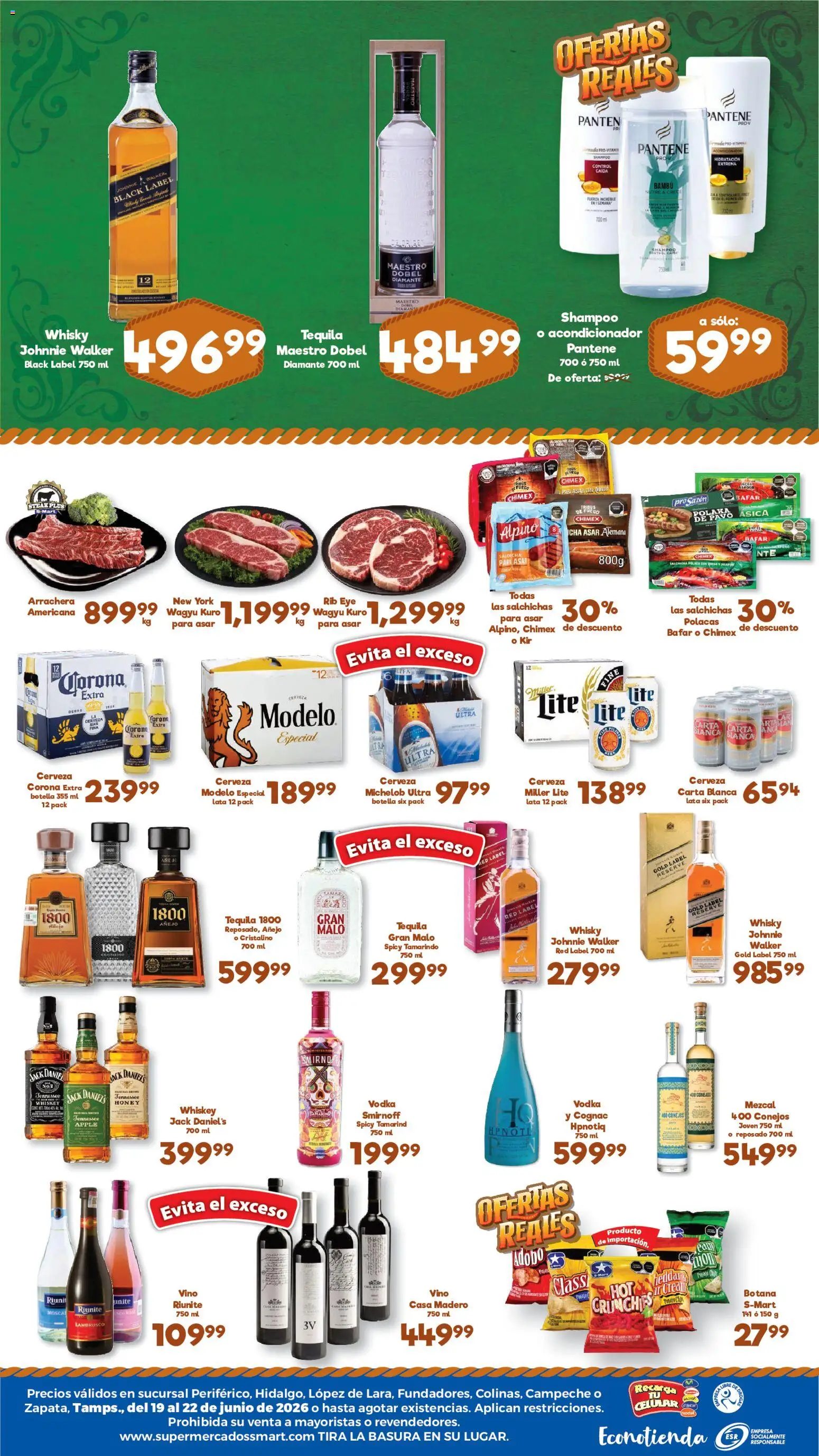 Nuevas ofertas de S-Mart válidas en toda la República Mexicana desde el 19.06.2026. ¡Encuentra las mejores ofertas en S-Mart folleto Ofertas de feria Reynosa! | Página: 4