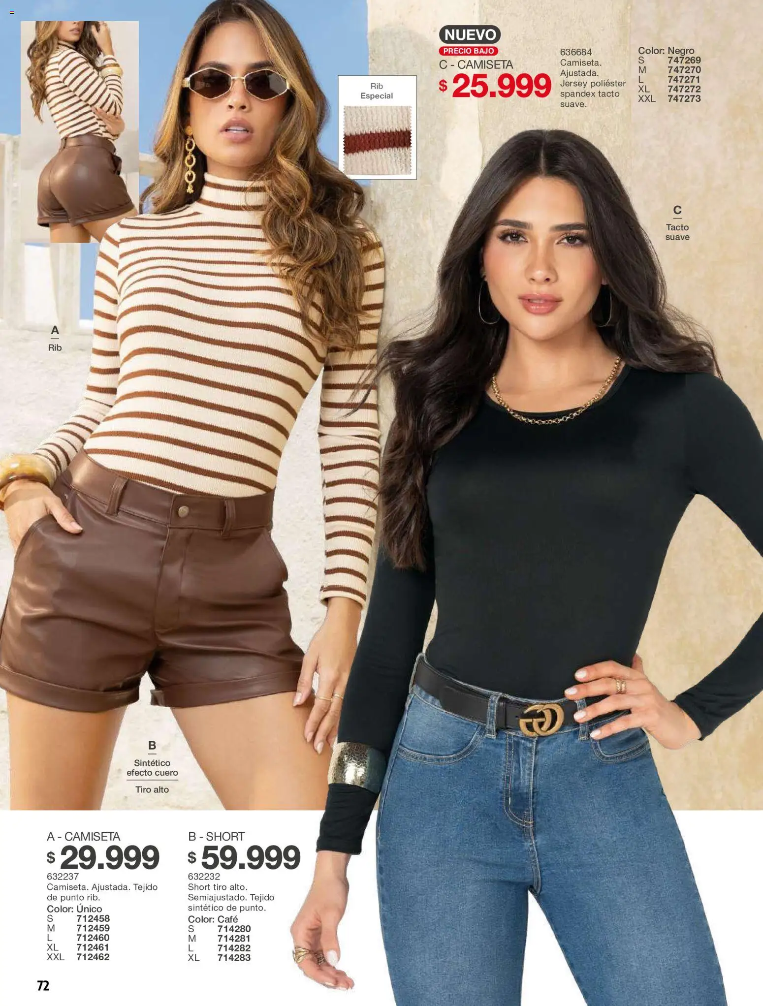 Carmel revista - valida desde el 01/07/2026 | Página: 72 | Productos: Bajo, Short, Camiseta, Café