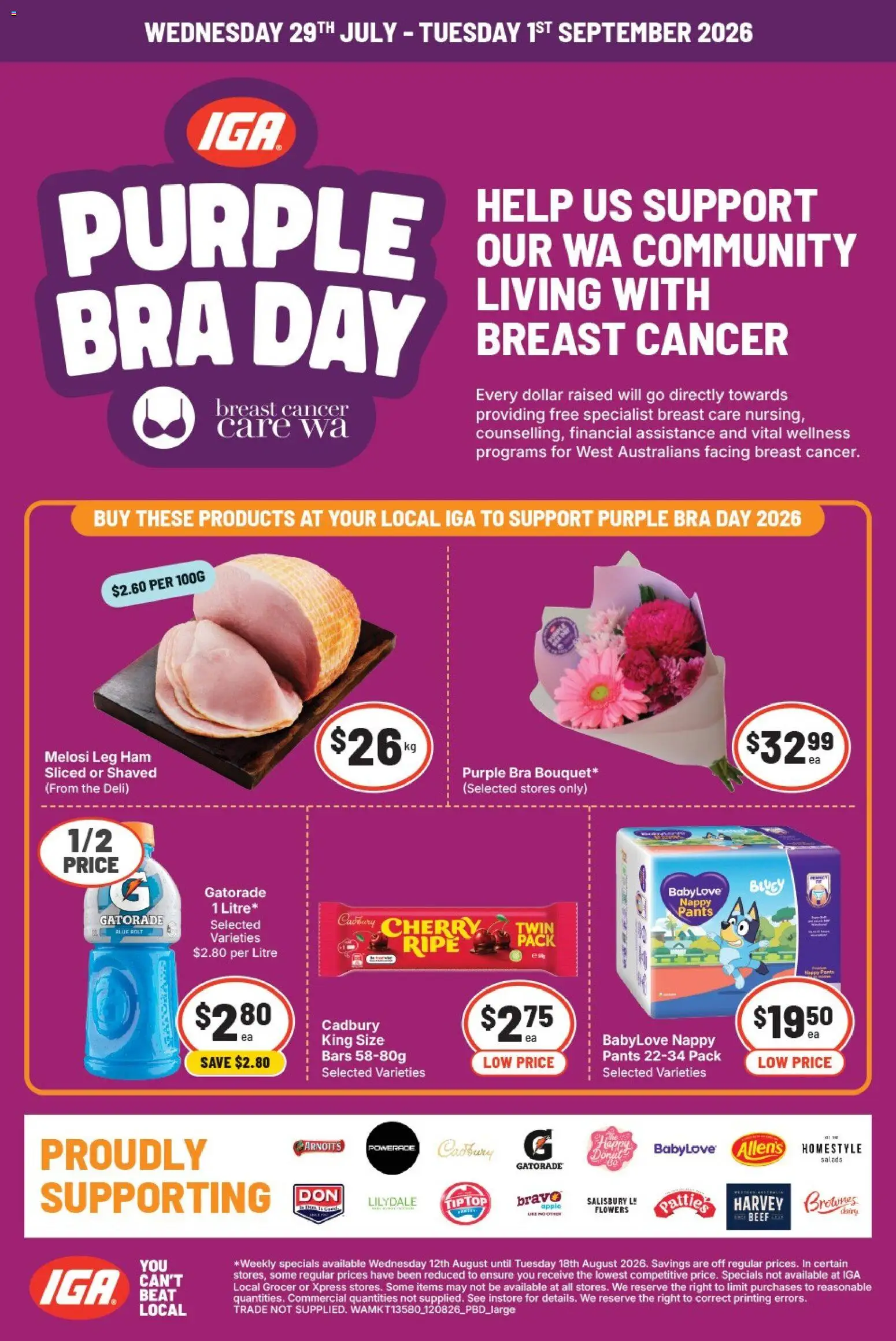 IGA catalogue - valid from 12/08/2026 | Page: 32 | Products: Ham, Beef, Pants, Bra