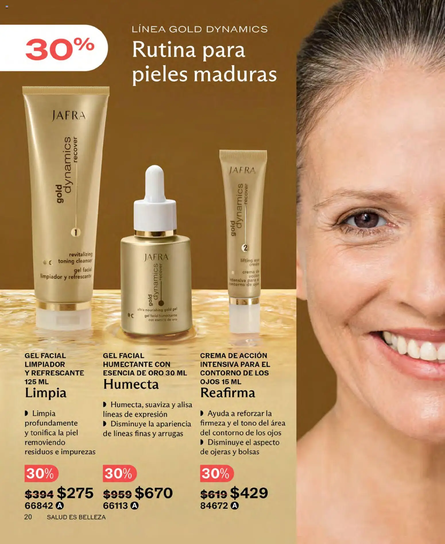 Nuevas ofertas de JAFRA válidas en toda la República Mexicana desde el 01.04.2026. ¡Encuentra las mejores ofertas en JAFRA catálogo! | Página: 20 | Productos: Contorno de ojos, Crema, Contorno, Limpiador