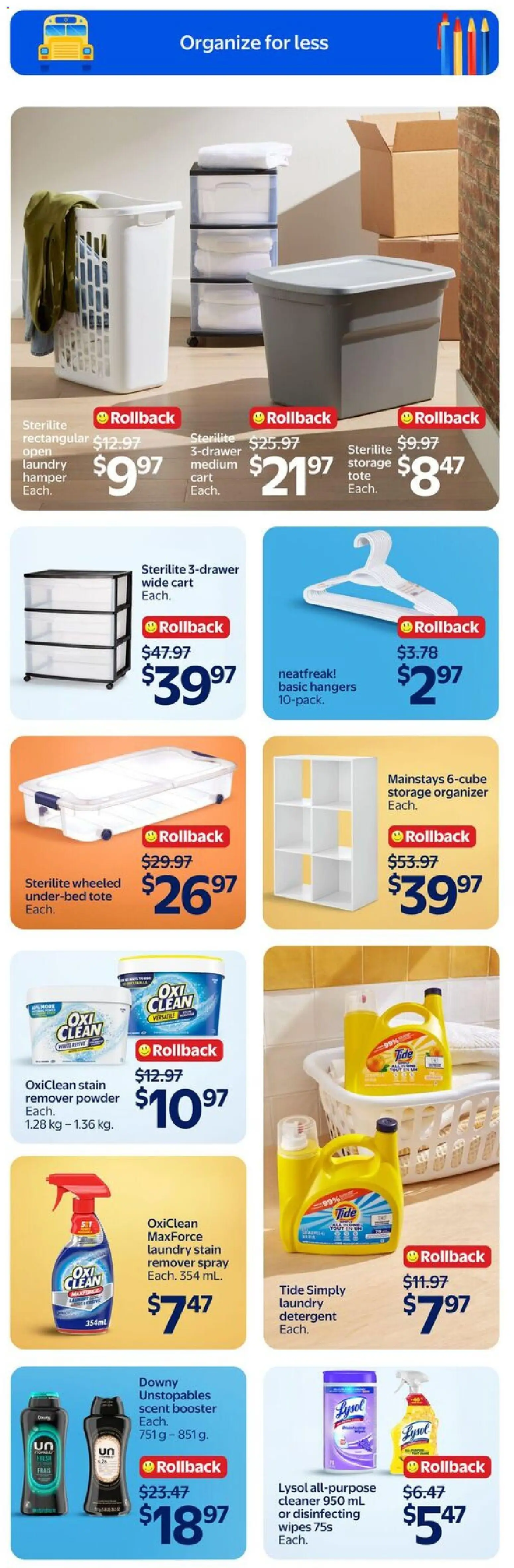 Walmart flyer valid from Aug 13, 2026 | Page: 31 | Products: Powder, Stain remover, Detergent