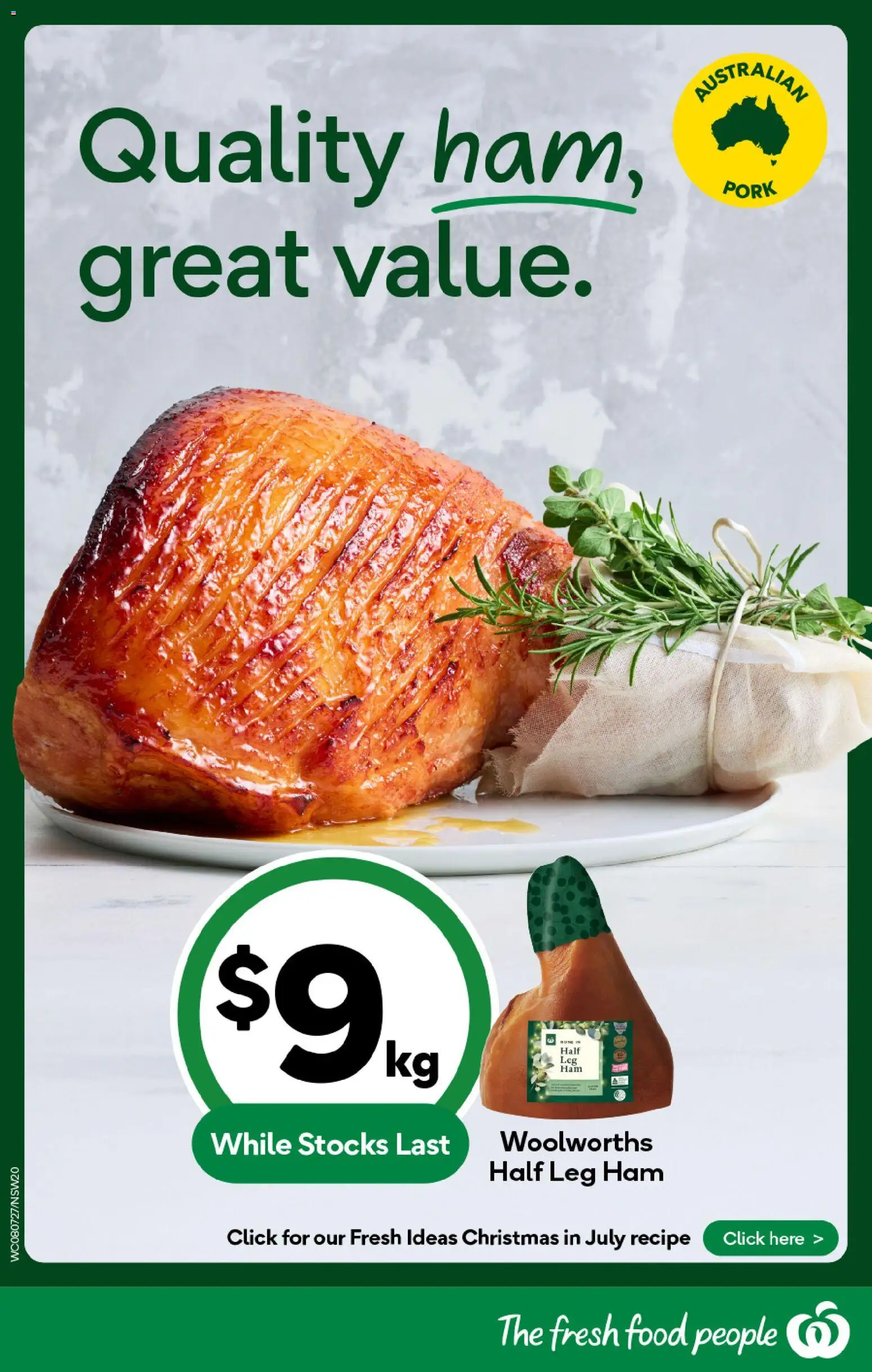 Woolworths catalogue - valid from 08/07/2026 | Page: 20 | Products: Ham, Pork