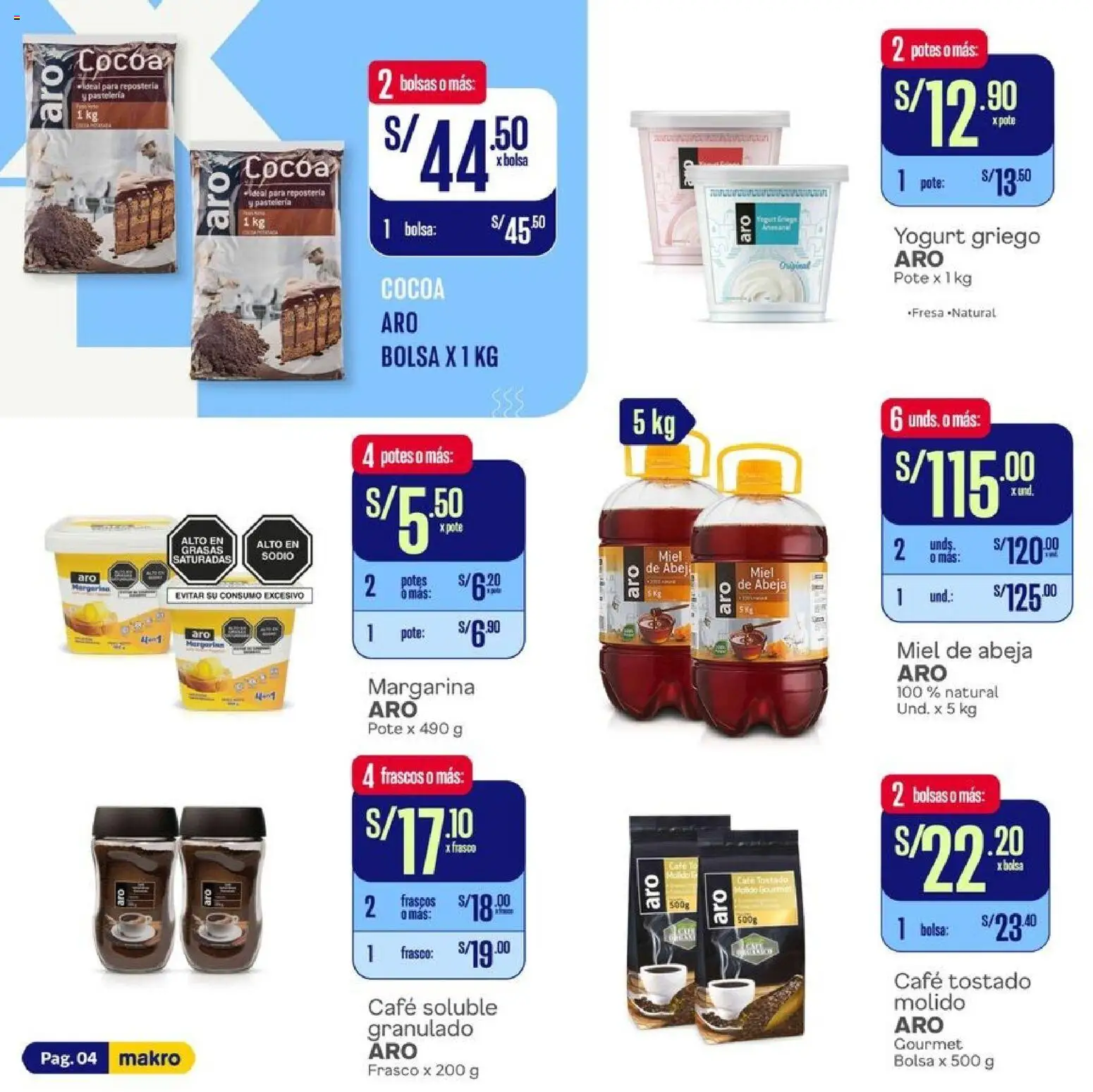 Catálogo Makro válido desde 01.05.2026 | Página: 4 | Productos: Yogurt, Café, Bolsa