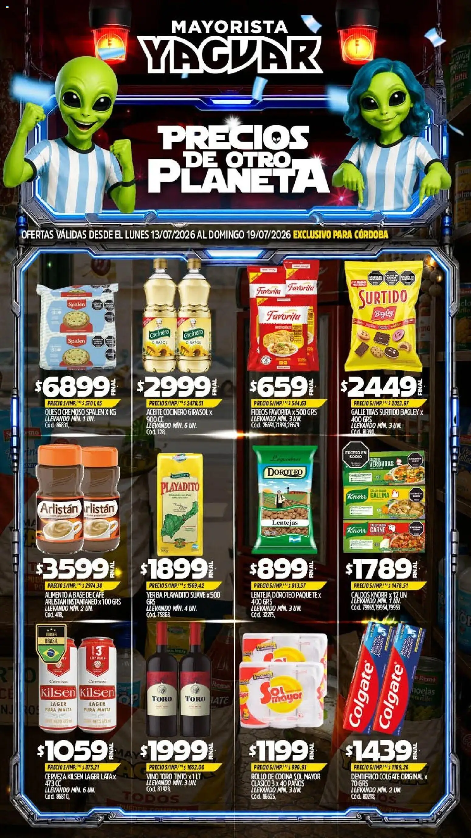 Yaguar - Oferta Semanal Córdoba │ válido desde el 13/07/2026 | Página: 1