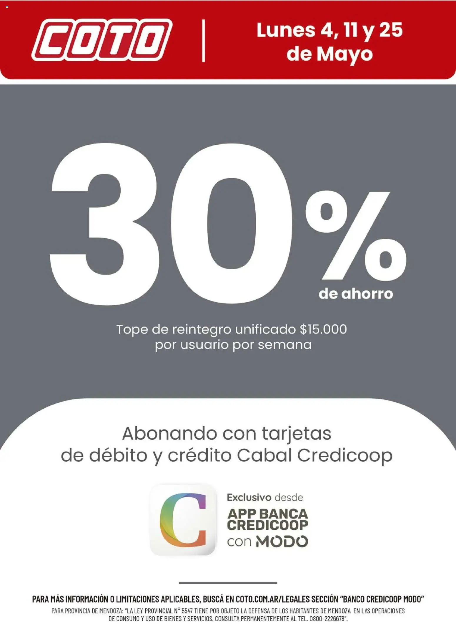 Coto - Credicoop Modo Mayo │ válido desde el 04.05.2026 | Página: 1