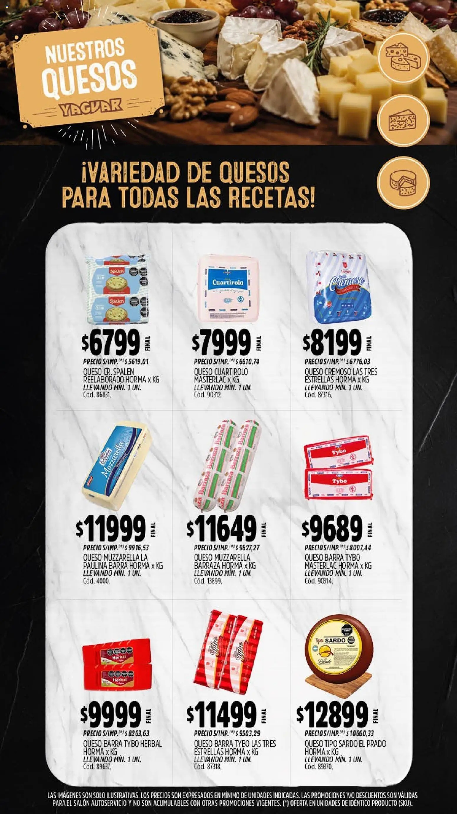 Yaguar - Oferta Semanal Mendoza │ válido desde el 07/09/2026 | Página: 7 | Productos: Mozzarella, Muzzarella, Queso