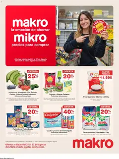 Makro catálogo Precios Felices -  Vista previa de la revista de la tienda Makro valido desde el 21/08/2026