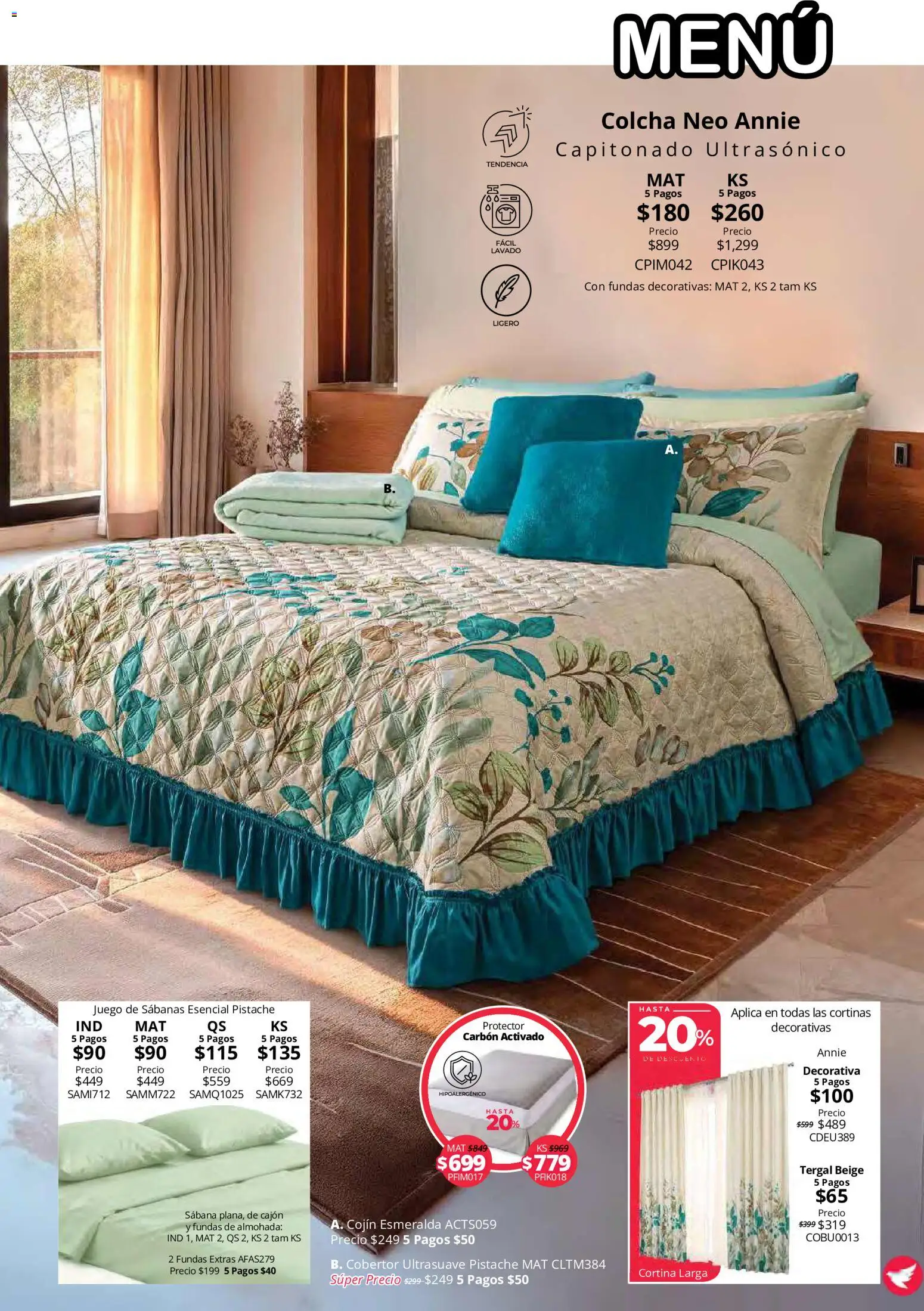 Nuevas ofertas de Colchas Concord válidas en toda la República Mexicana desde el 15/10/2026. ¡Encuentra las mejores ofertas en Colchas Concord catálogo! | Página: 97