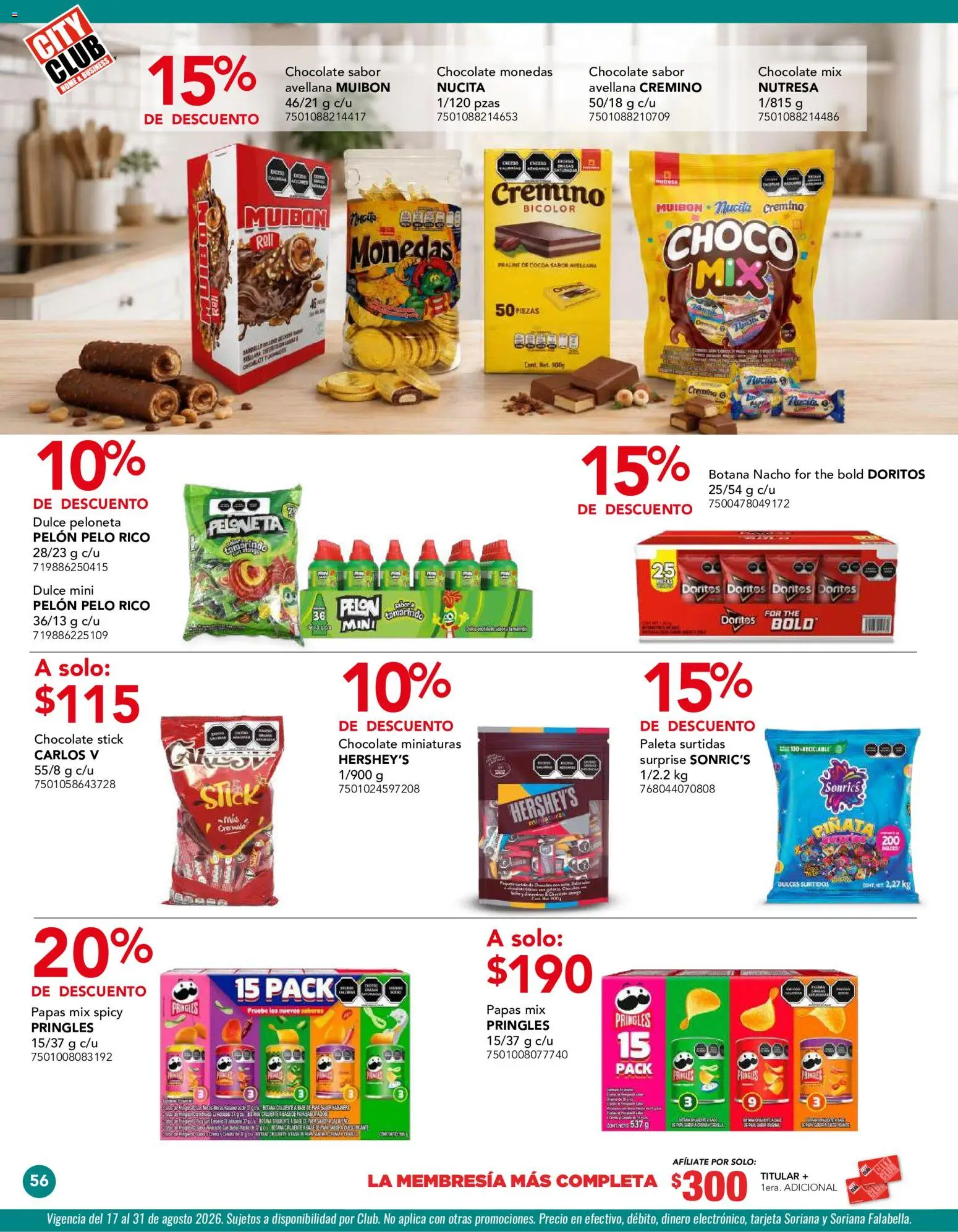 Nuevas ofertas de City Club válidas en toda la República Mexicana desde el 03/08/2026. ¡Encuentra las mejores ofertas en City Club catálogo! | Página: 56