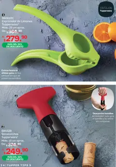 Vista previa de Tupperware catálogo, nuevo folleto de la tienda, válido en México a partir del 10/08/2026 | Página: 24 | Productos: Tornillo, Limones, Tupper, Exprimidor