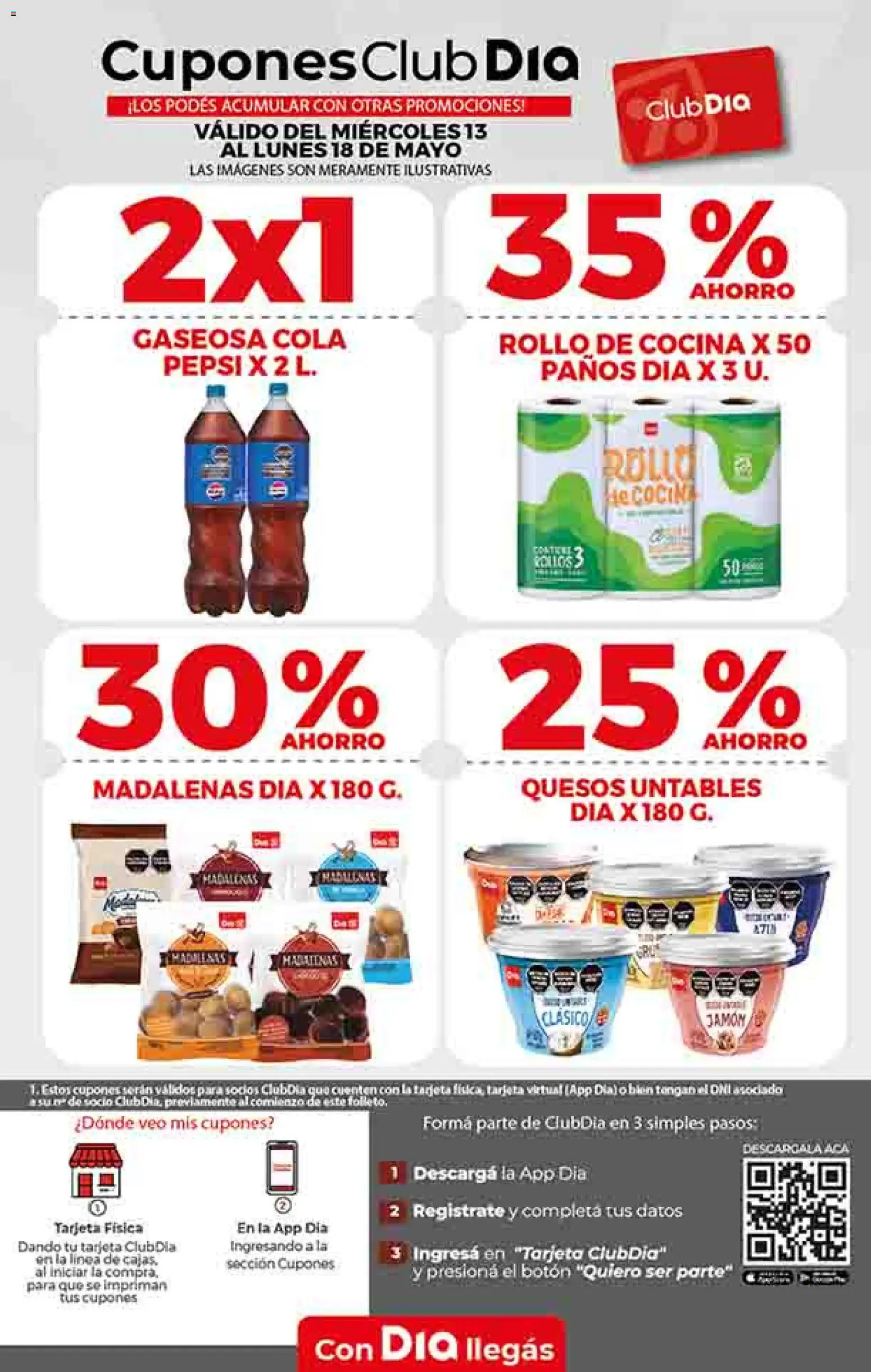 Supermercado DIA Ofertas │ válido desde el 13.05.2026 | Página: 19 | Productos: Cocina, Gaseosa, Jamón