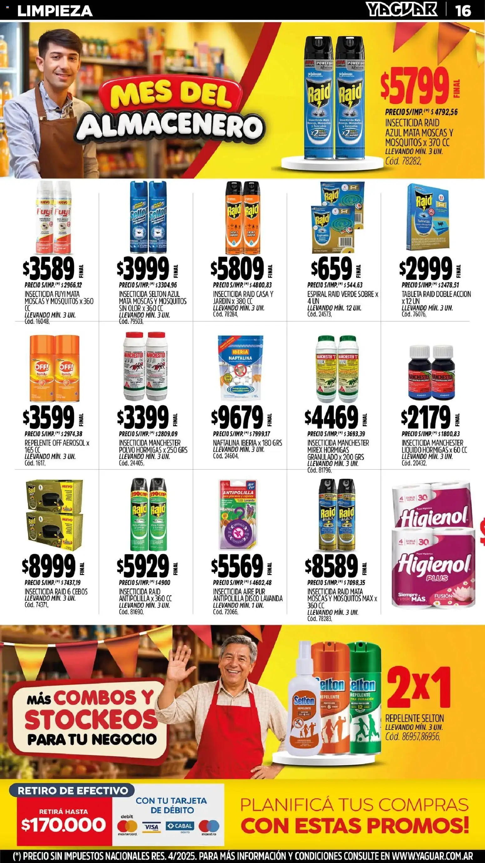 Yaguar - Oferta Semanal San Juan │ válido desde el 31/08/2026 | Página: 16 | Productos: Repelente, Disco, Insecticida, Sobre