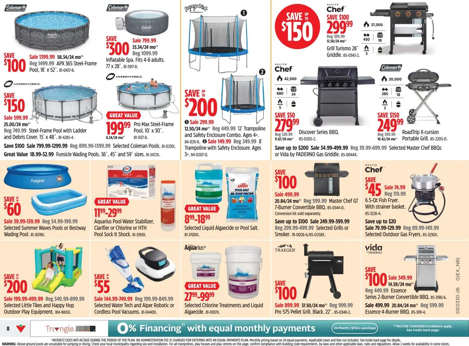 Canadian Tire flyer valid from Jul 23, 2026 | Page: 8 | Products: Fish, Grill