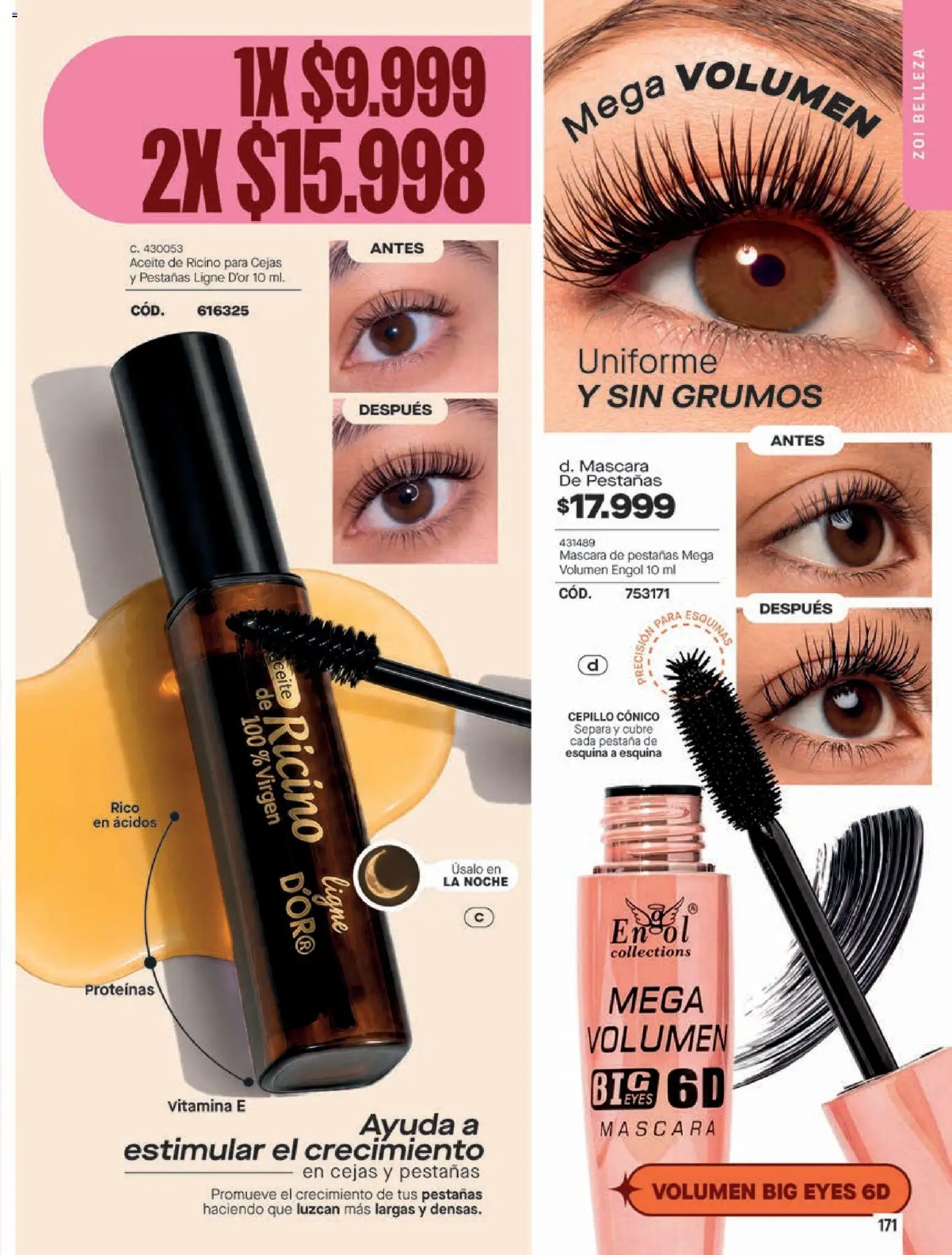 Pacifika revista - valida desde el 18/10/2026 | Página: 171 | Productos: Cepillo, Máscara, Aceite
