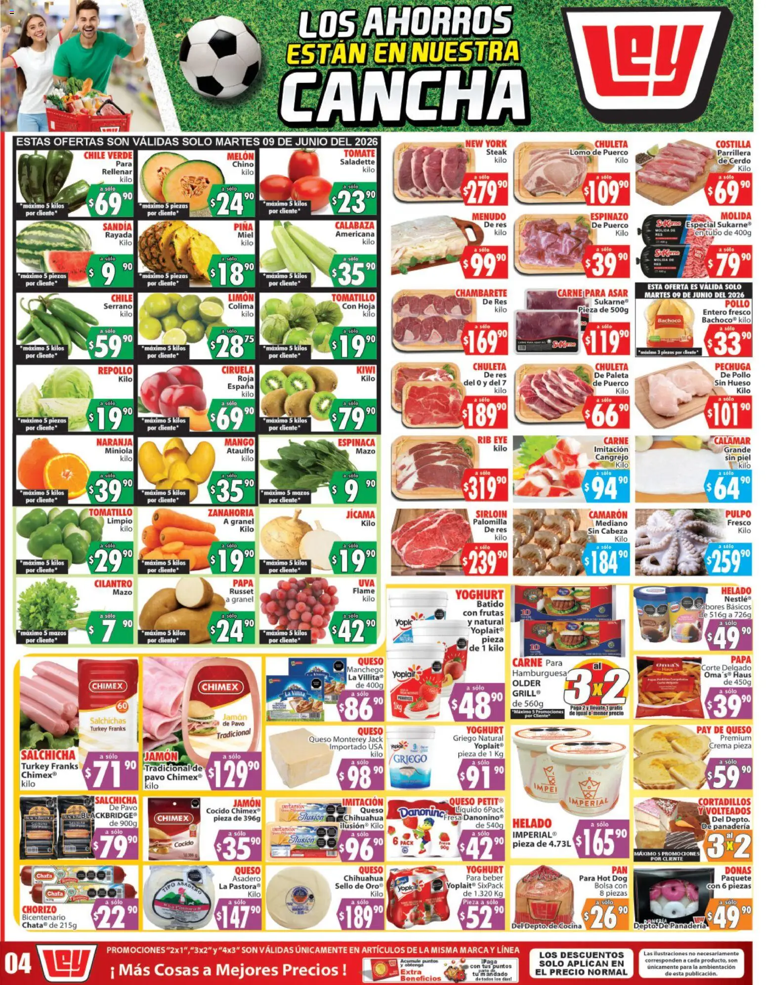 Nuevas ofertas de Casa Ley válidas en toda la República Mexicana desde el 09.06.2026. ¡Encuentra las mejores ofertas en Casa Ley folleto Autoservicio La Paz, BCS! | Página: 2 | Productos: Crema, Bolsa, Cocina, Panadería