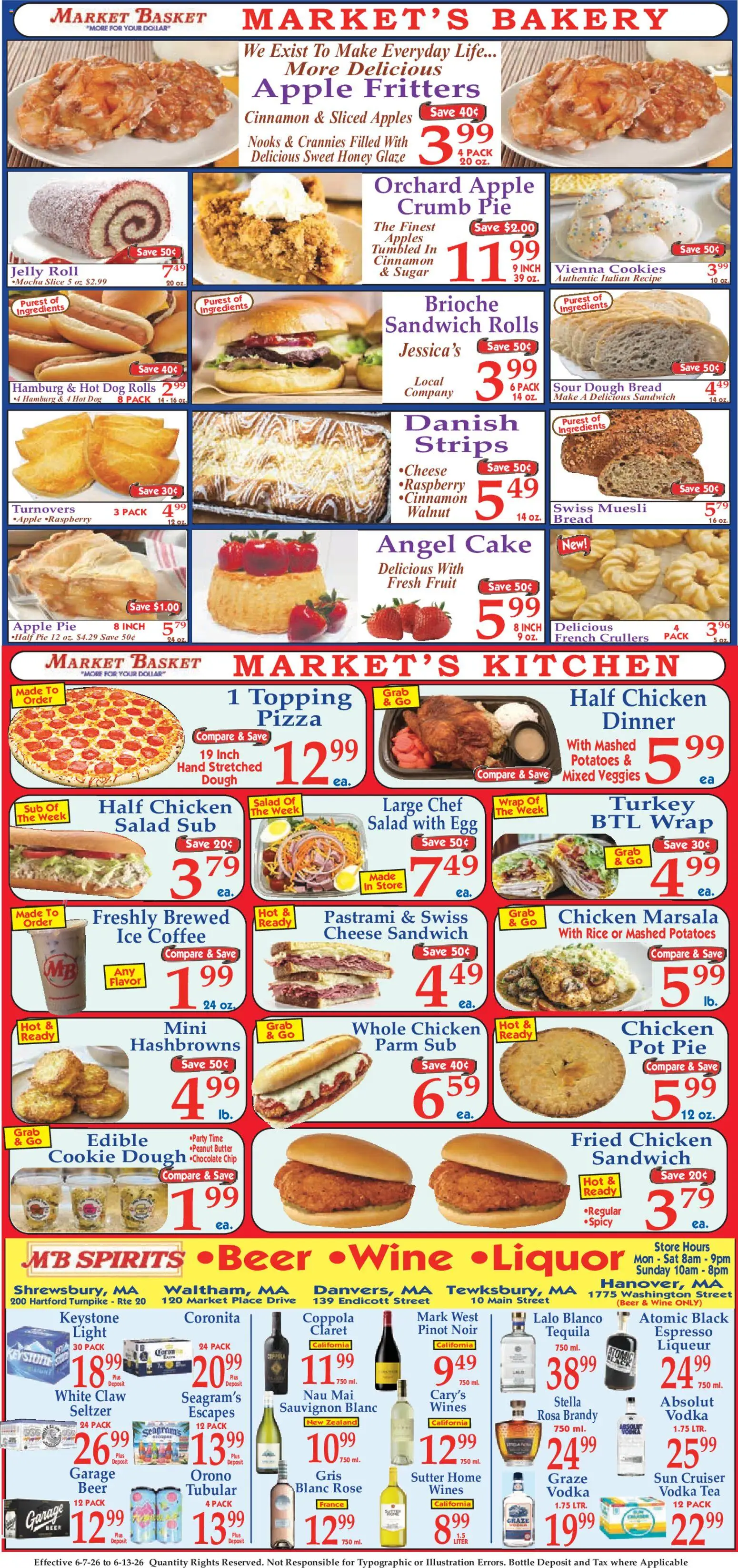 Market Basket Ad - valid from 07.06.2026 | Page: 8 | Products: Butter, Cheese, Coffee, Vodka