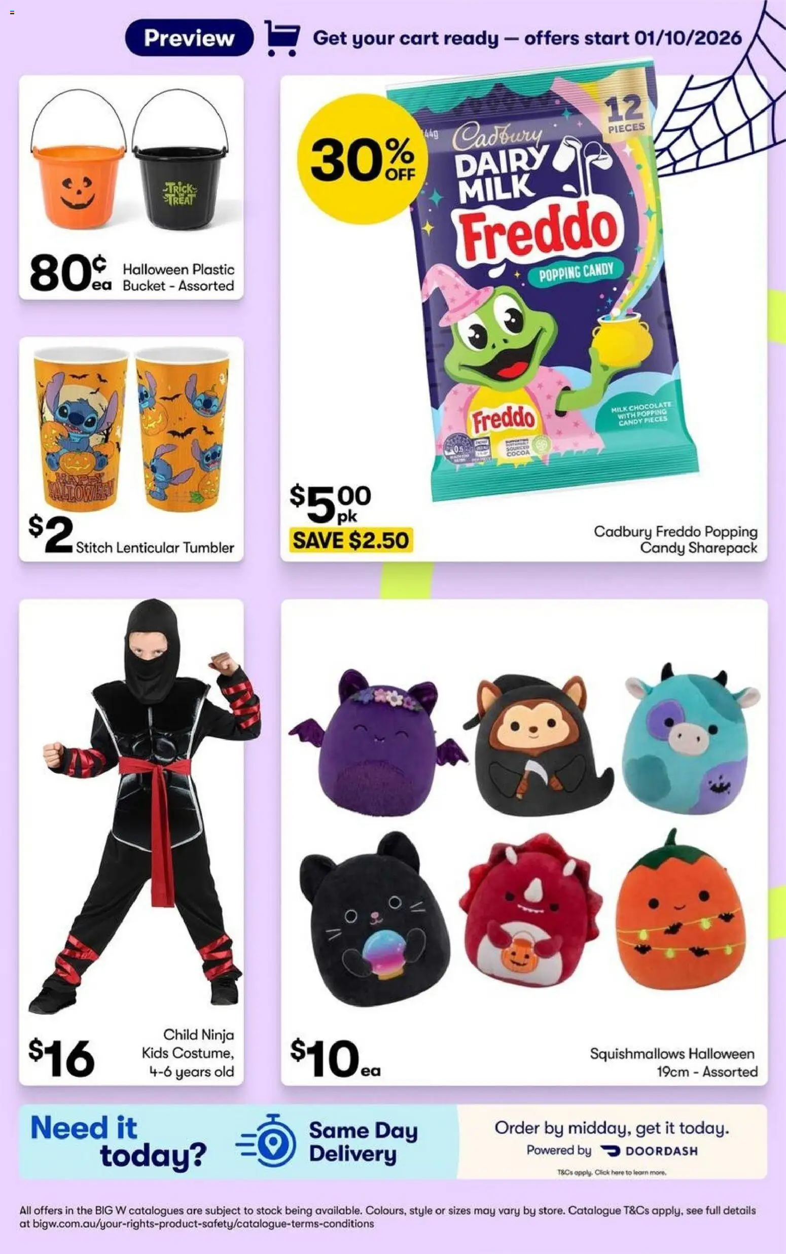 Big W catalogue - valid from 01/10/2026 | Page: 3 | Products: Bucket, Cocoa, Milk, Chocolate