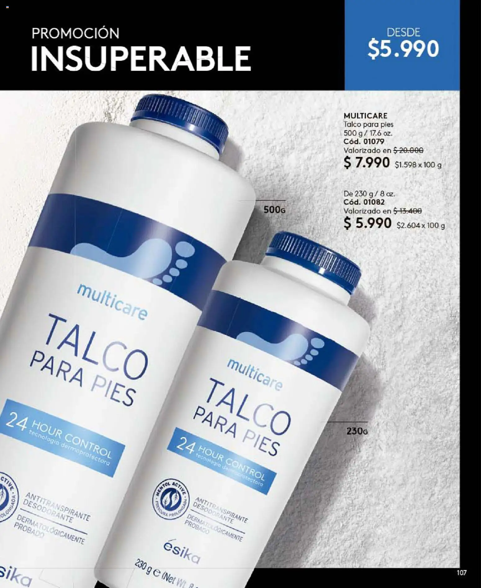 Catálogo Ésika Campaña 10 │ válido desde el 01.06.2026 | Página: 107 | Productos: Desodorante, Antitranspirante