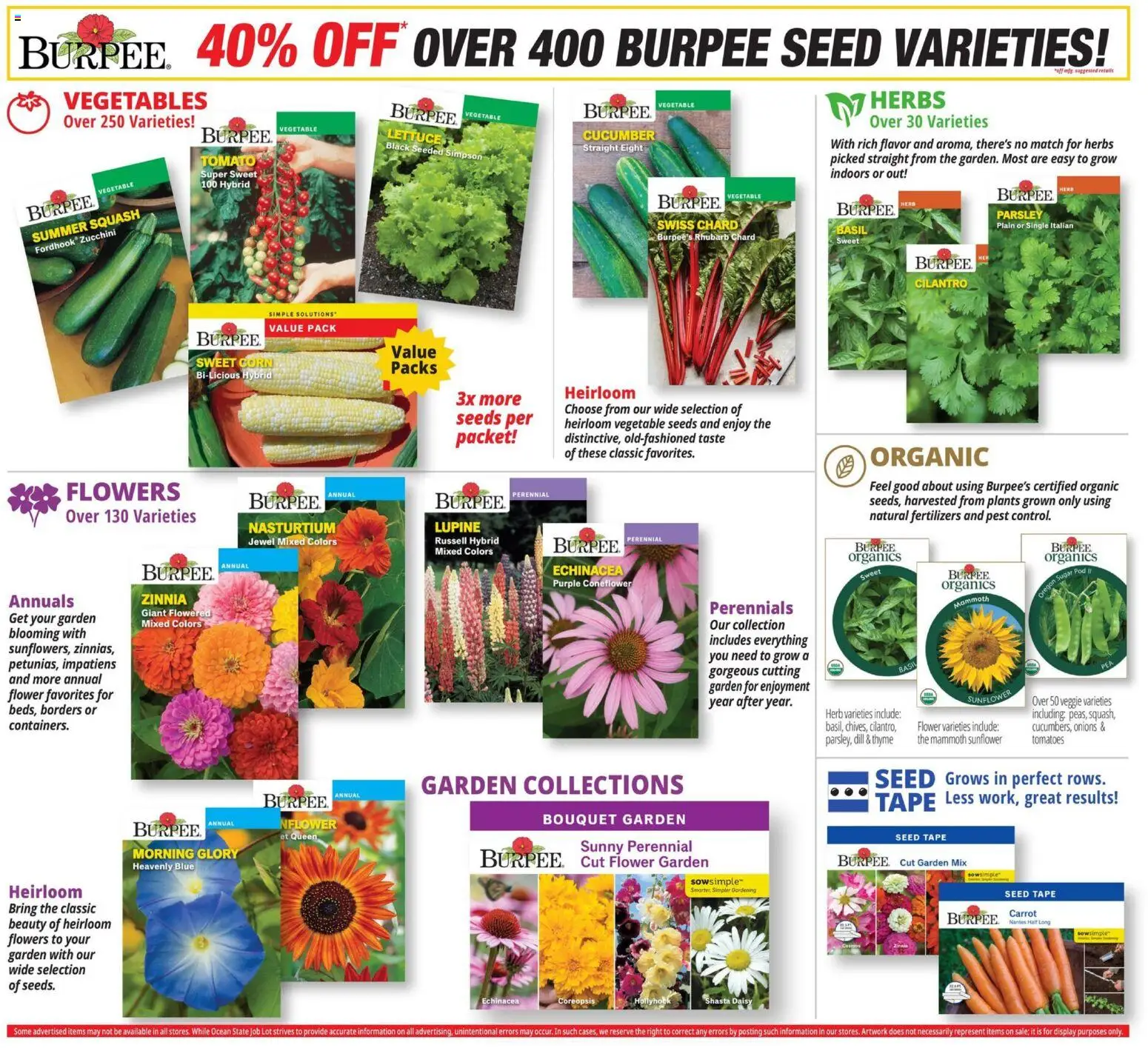 Ocean State Job Lot Weekly Ad - valid from 12.03.2026 | Page: 23 | Products: Squash, Chard, Zucchini, Dill