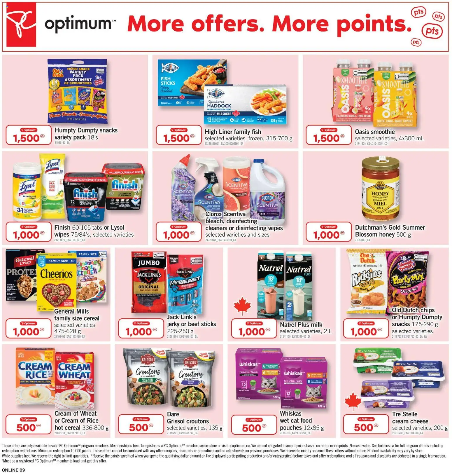 Fortinos flyer valid from Aug 27, 2026 | Page: 9 | Products: Chips, Cream, Cream cheese, Snacks