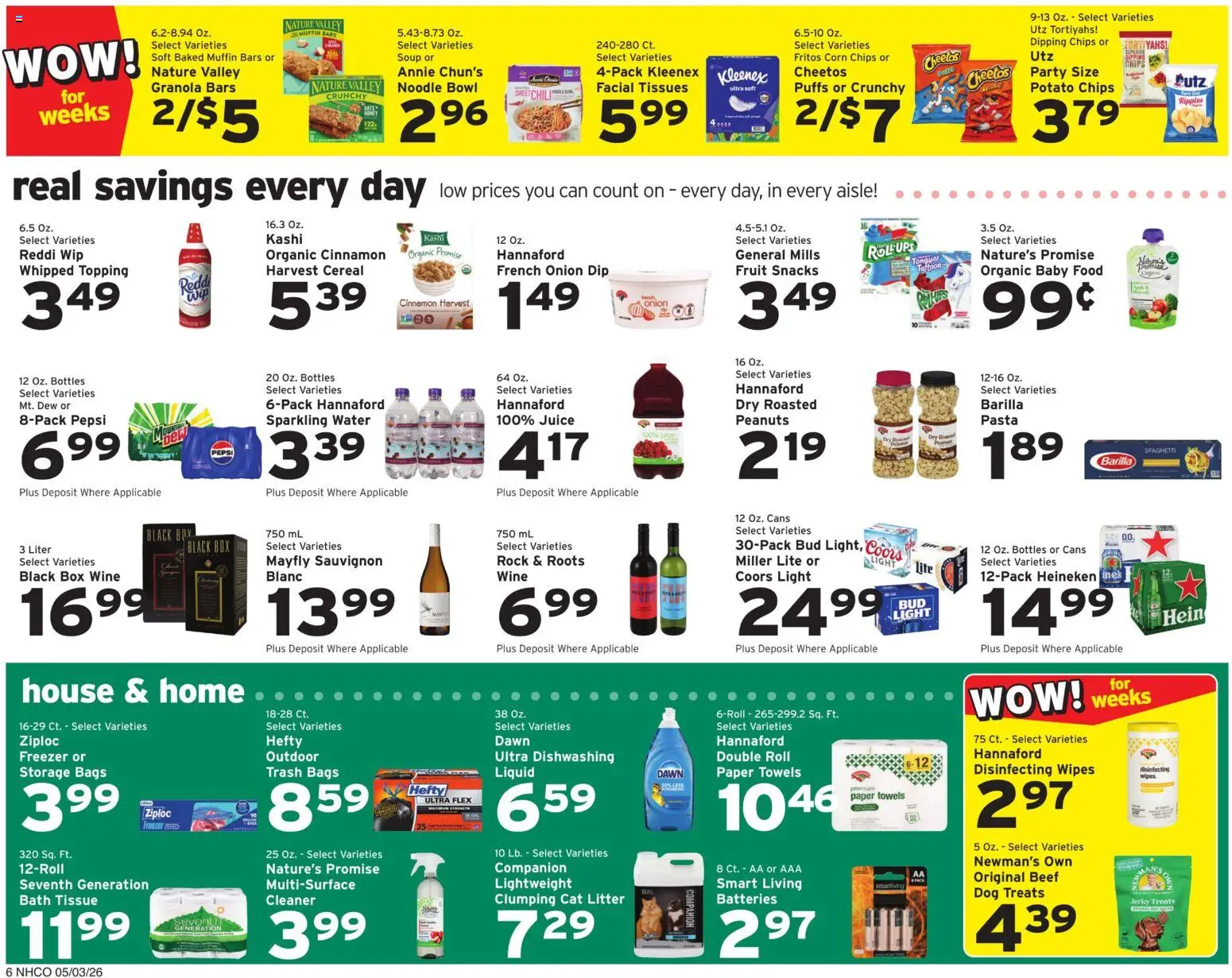 Hannaford Weekly Ad - valid from 03.05.2026 | Page: 9 | Products: Corn, Cat Litter, Beef, Onion
