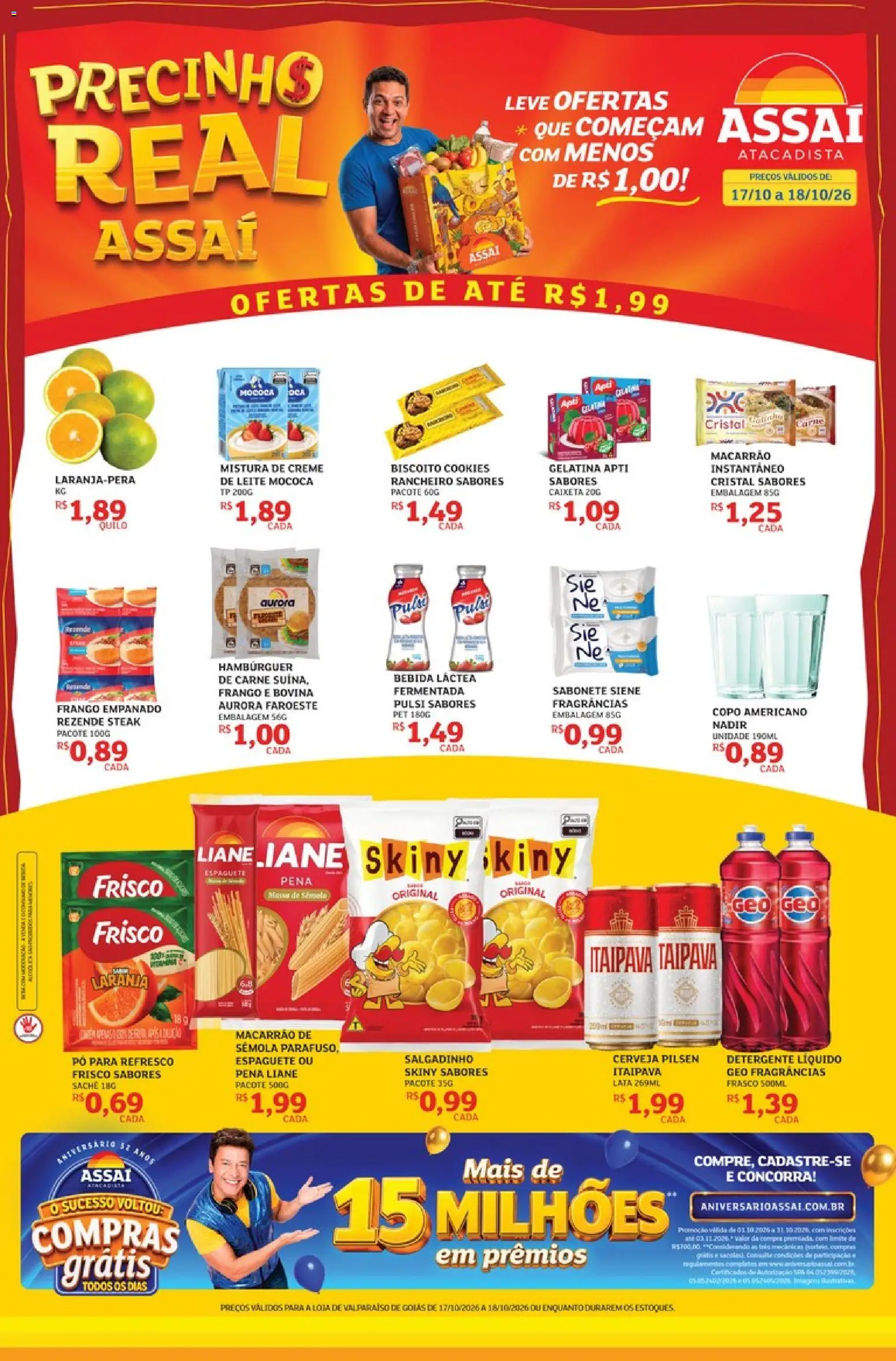 Assaí Atacadista Folheto - válido de 17/10/2026 | Página: 1