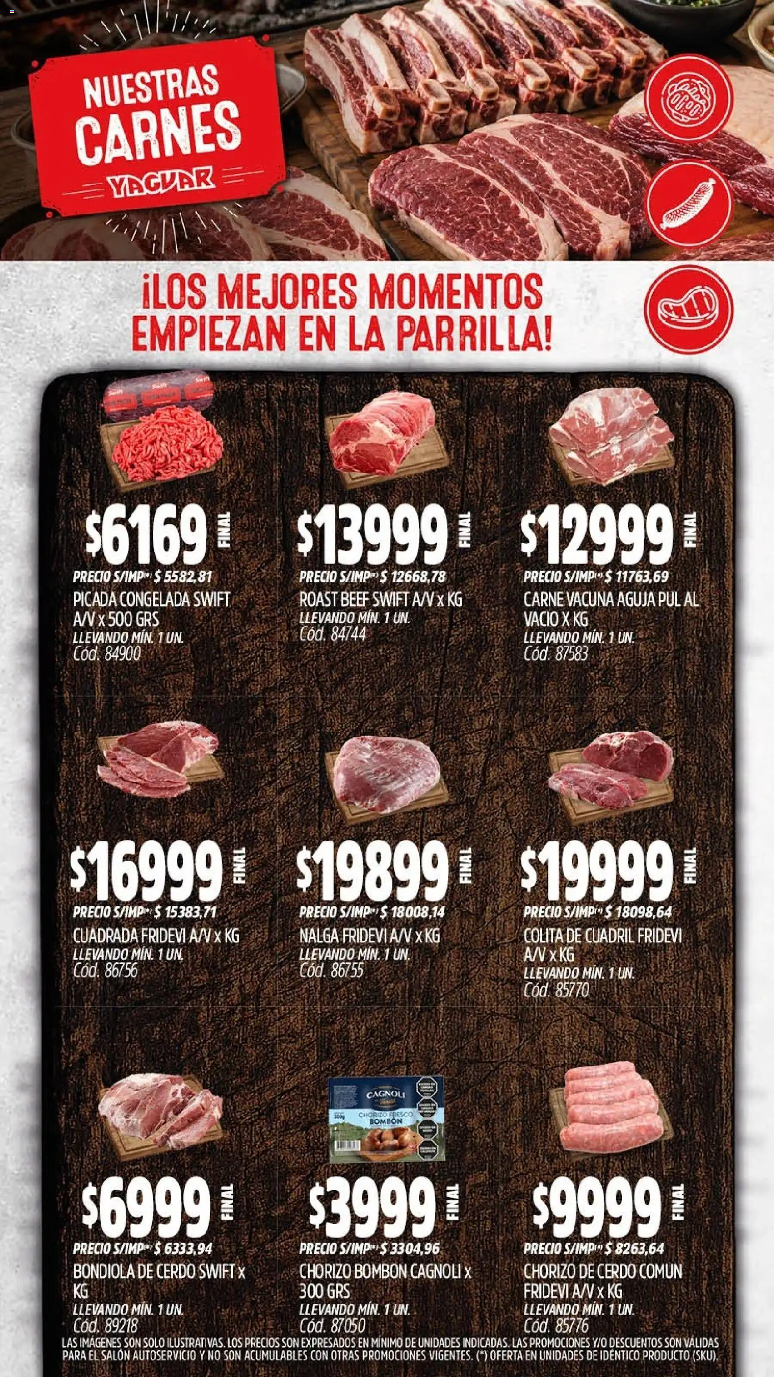 Yaguar - Oferta Semanal Trelew │ válido desde el 03/08/2026 | Página: 8 | Productos: Parrilla, Chorizo, Cerdo